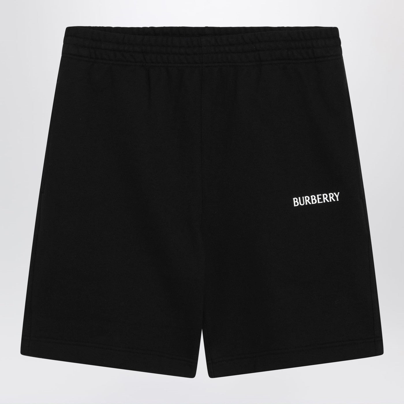 Burberry Black Logo Shorts Men BURBERRY