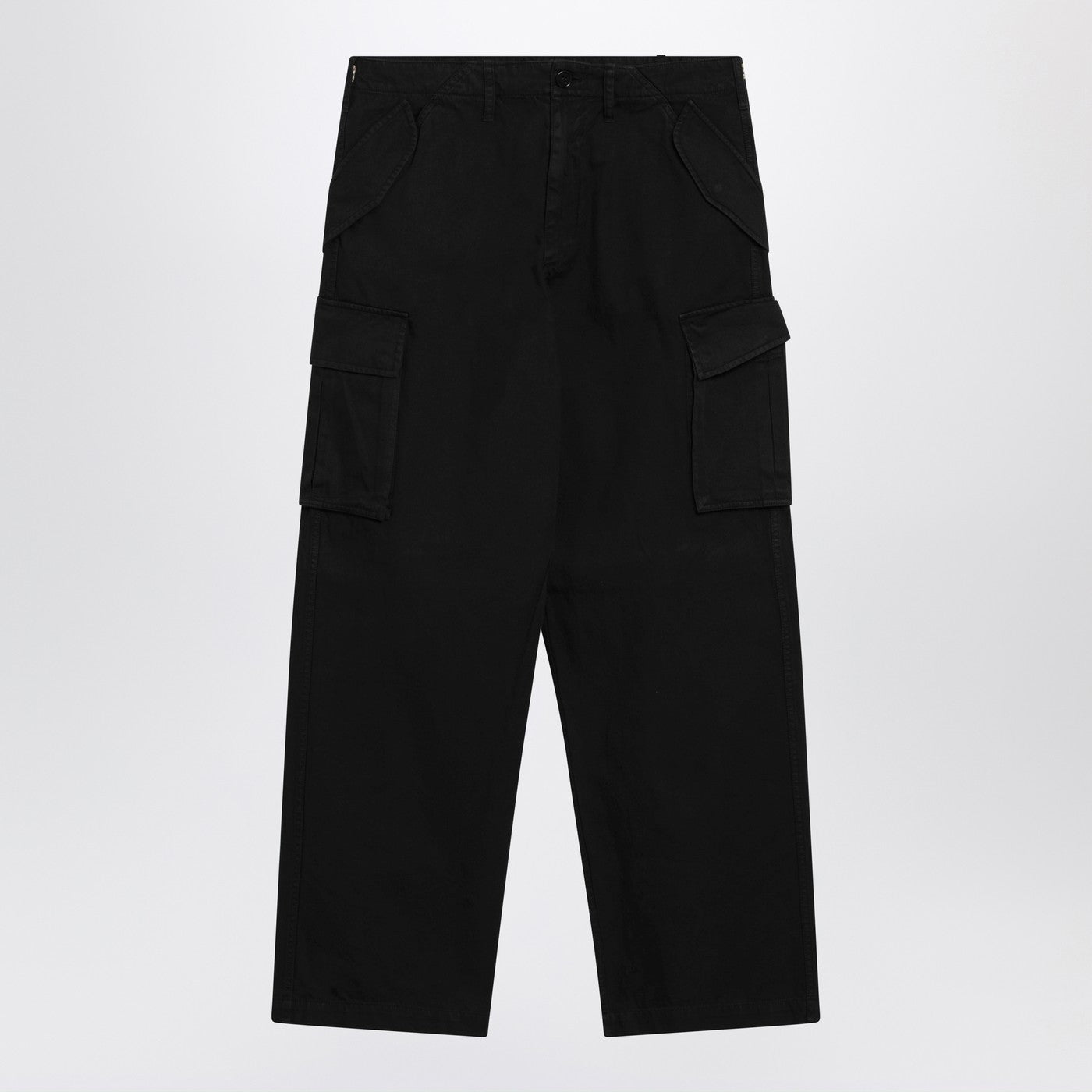 Burberry Black Cotton Cargo Trousers Men BURBERRY