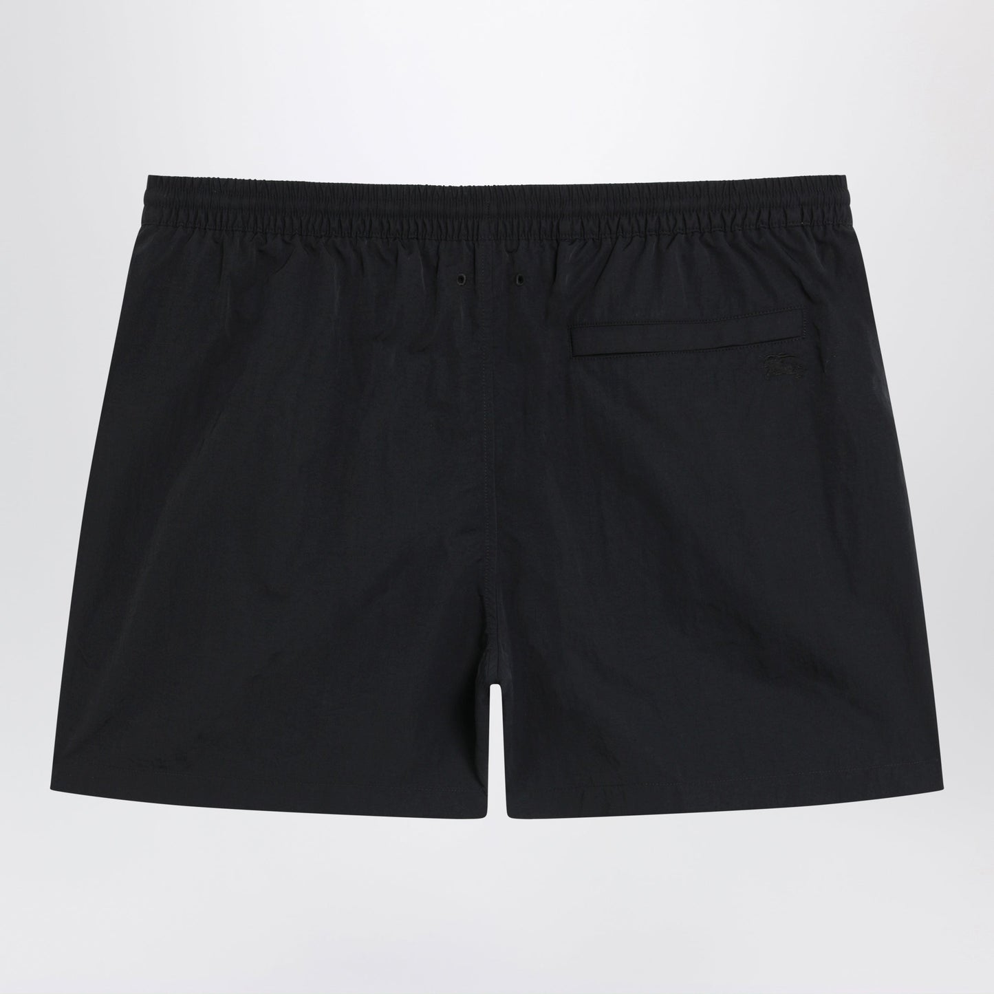 Burberry Slim-Fit Swim Shorts With Check Trim In Black Nylon Men BURBERRY