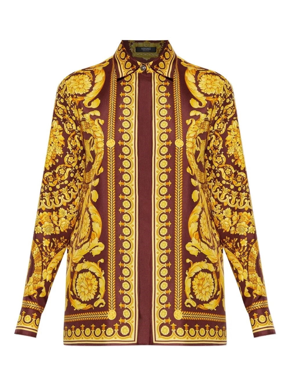 Versace Women Formal Shirt With `Baroque Heritage` Print VERSACE