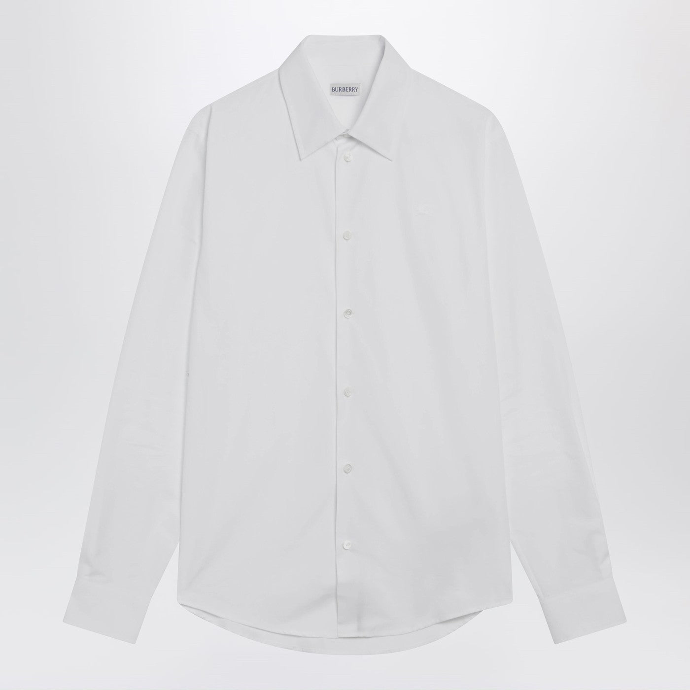 Burberry White Cotton Poplin Shirt Men BURBERRY