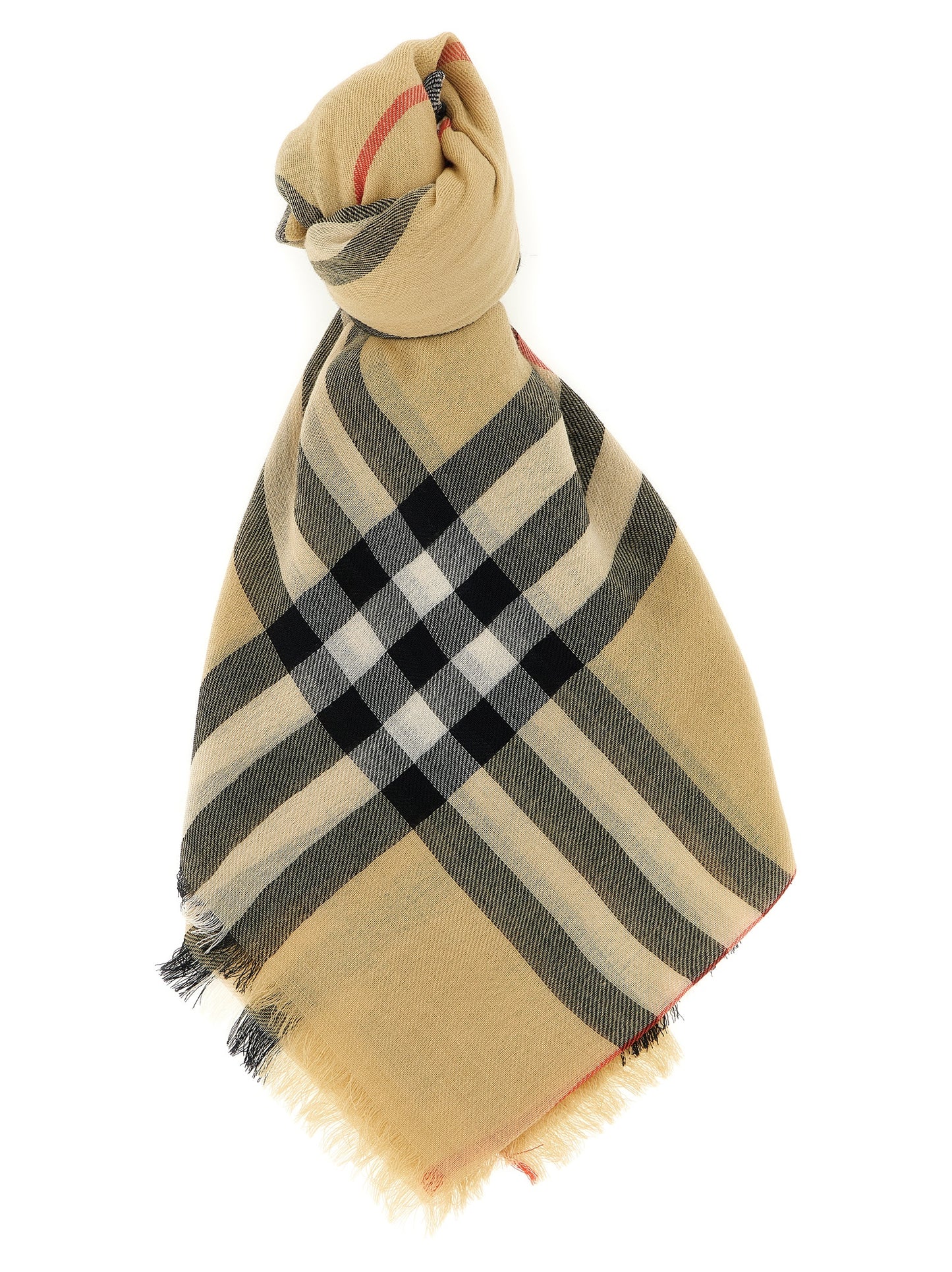 Burberry Women Check Wool Scarf BURBERRY