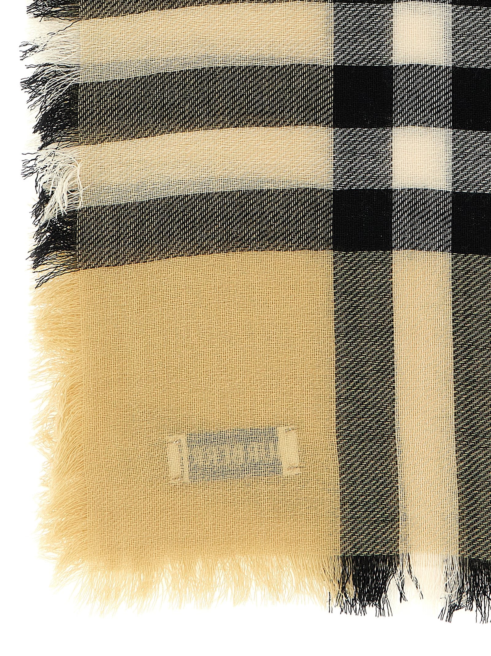 Burberry Women Check Wool Scarf BURBERRY