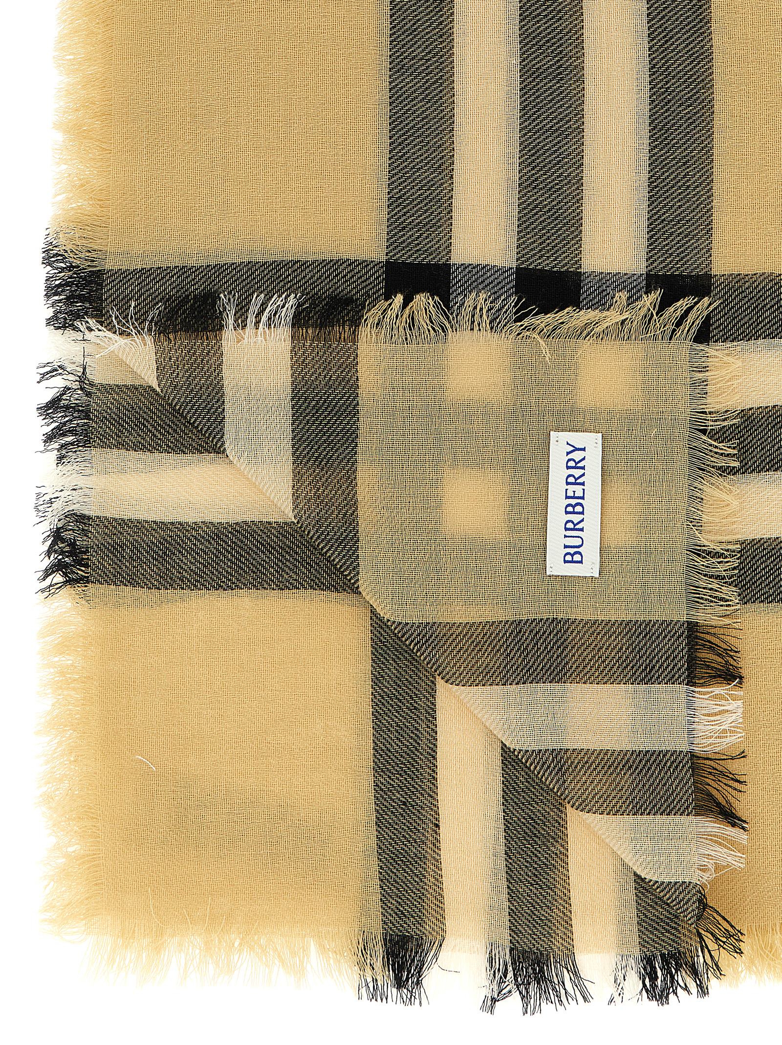 Burberry Women Check Wool Scarf BURBERRY