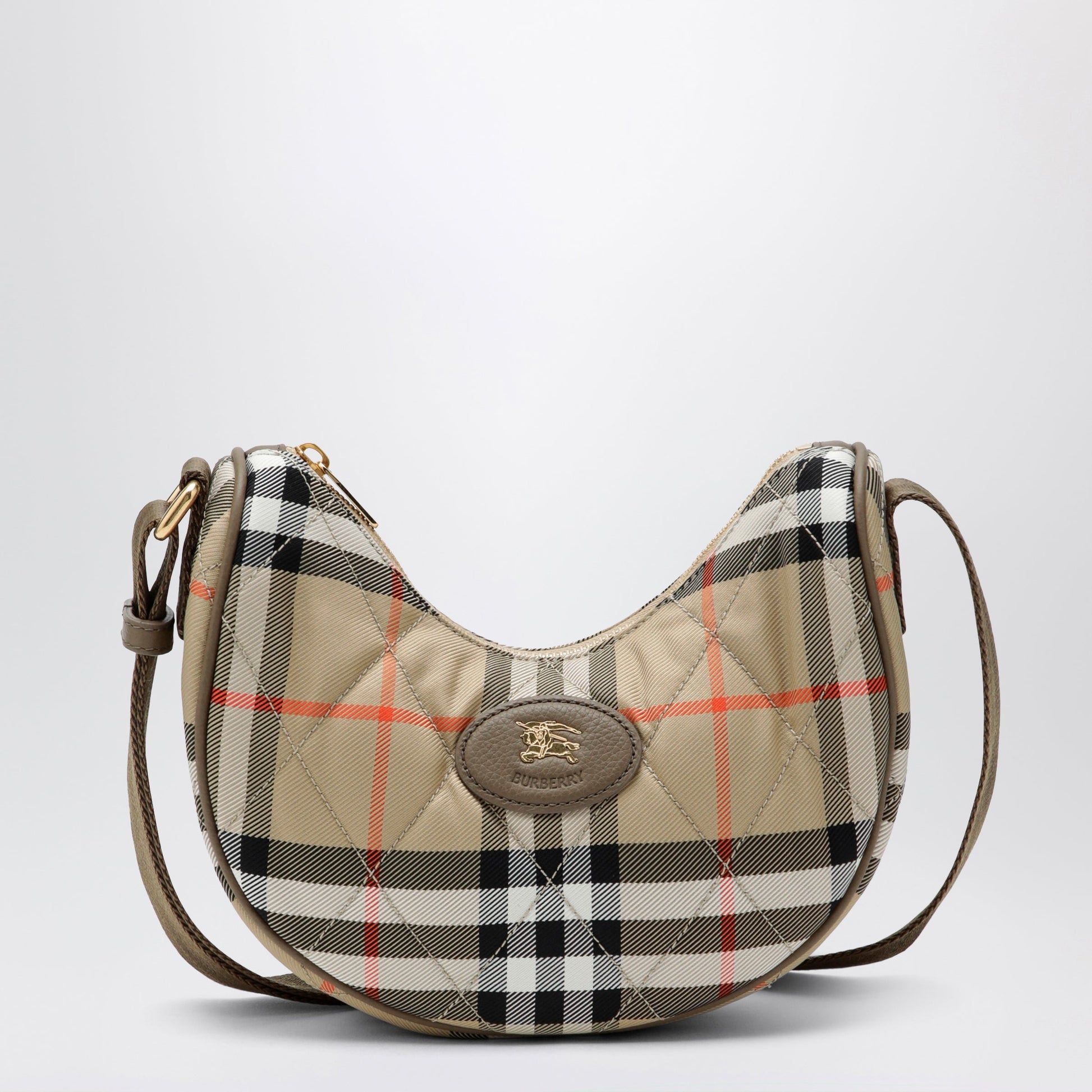 Burberry Horseshoe Quilted Nylon Crossbody Bag Women BURBERRY