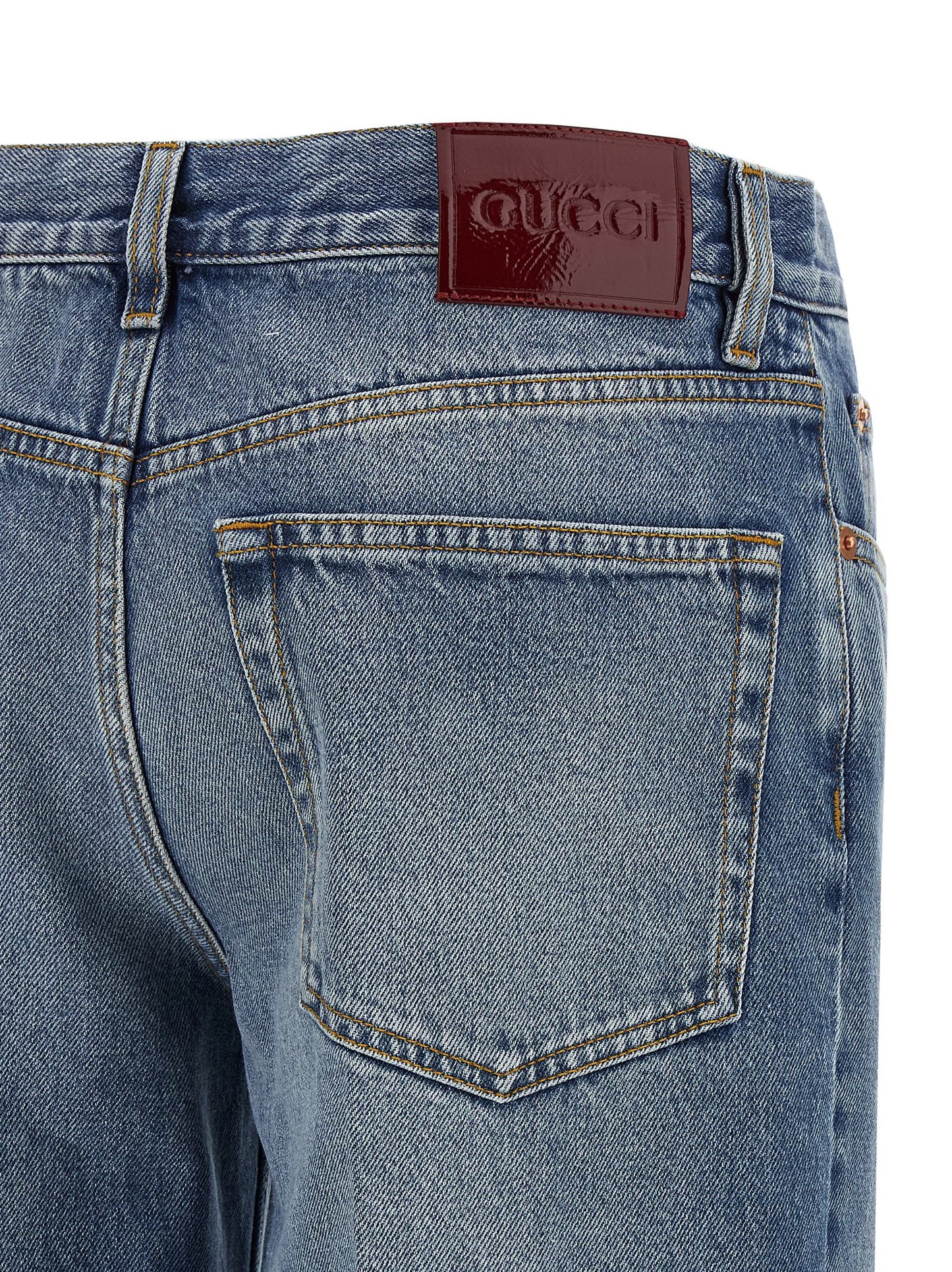 Gucci Women Straight Leg Jeans GUCCI