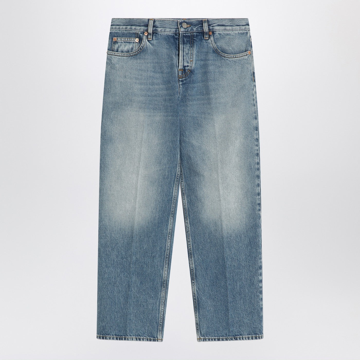 Gucci Straight Light Blue Jeans With Faded Effect Women GUCCI