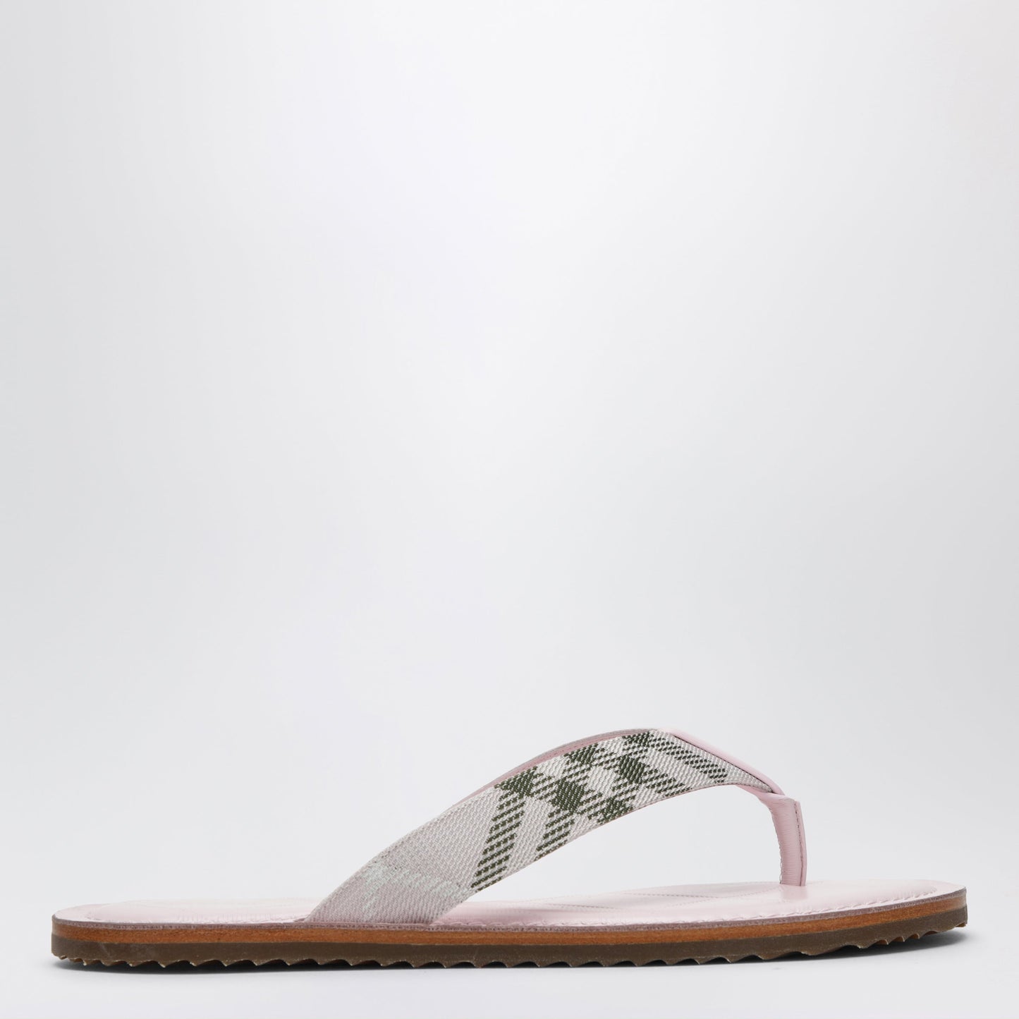 Burberry Pink Pavilion Sandals With Check Pattern Women BURBERRY