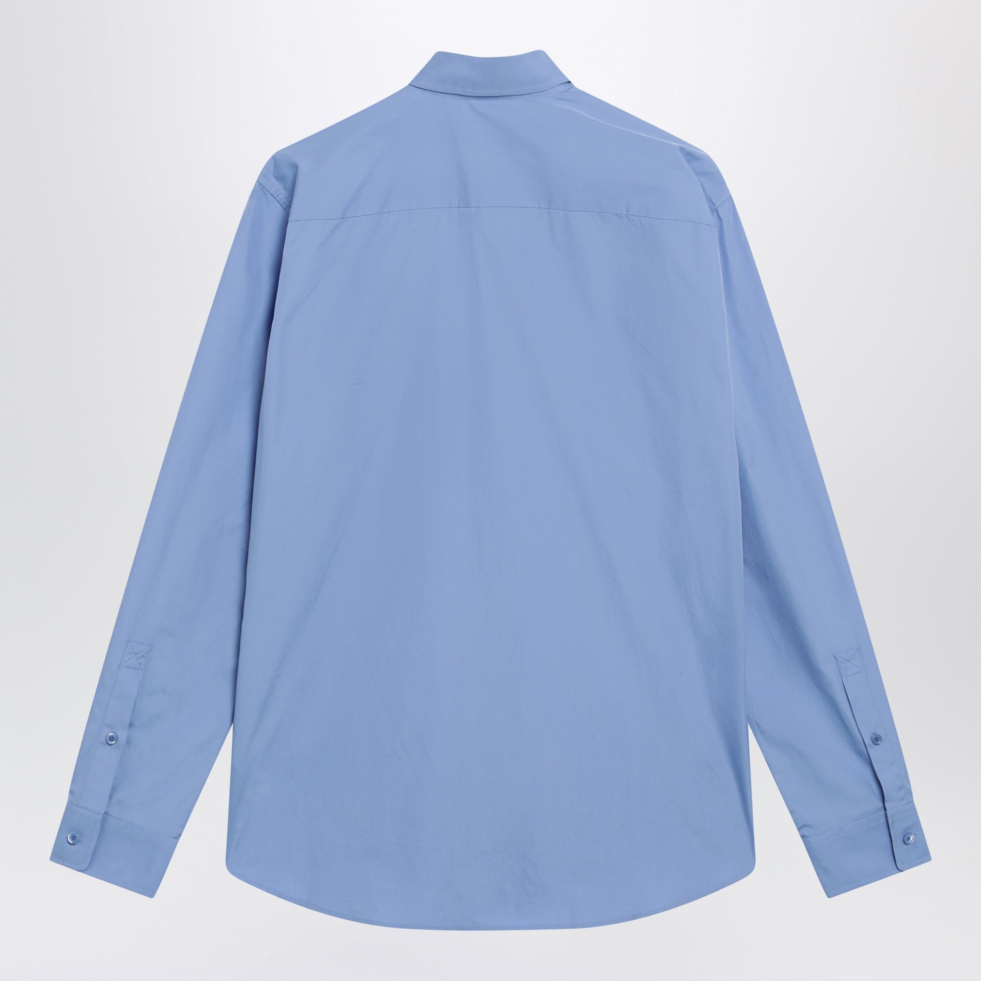 Burberry Cornflower Blue Cotton Poplin Shirt Men BURBERRY