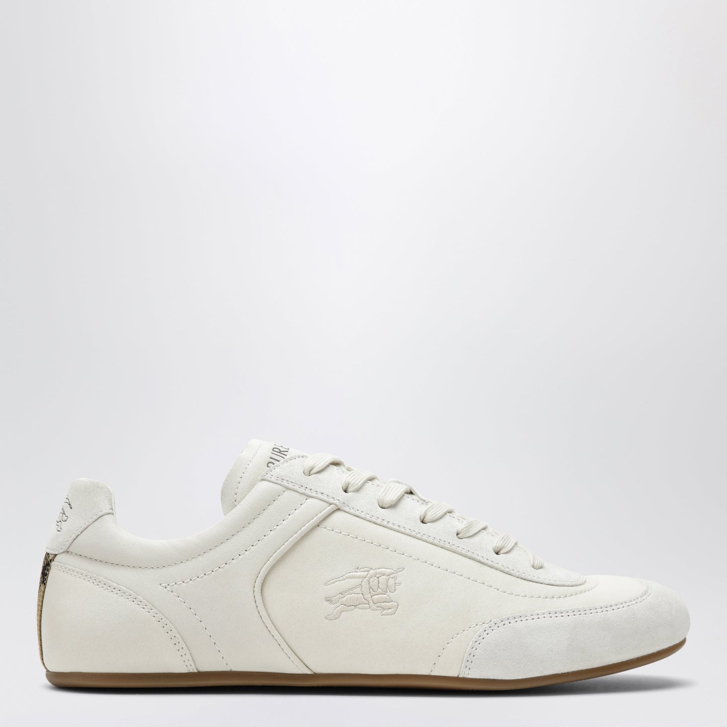 Burberry Beige Leather Knight Runner Trainers Men BURBERRY