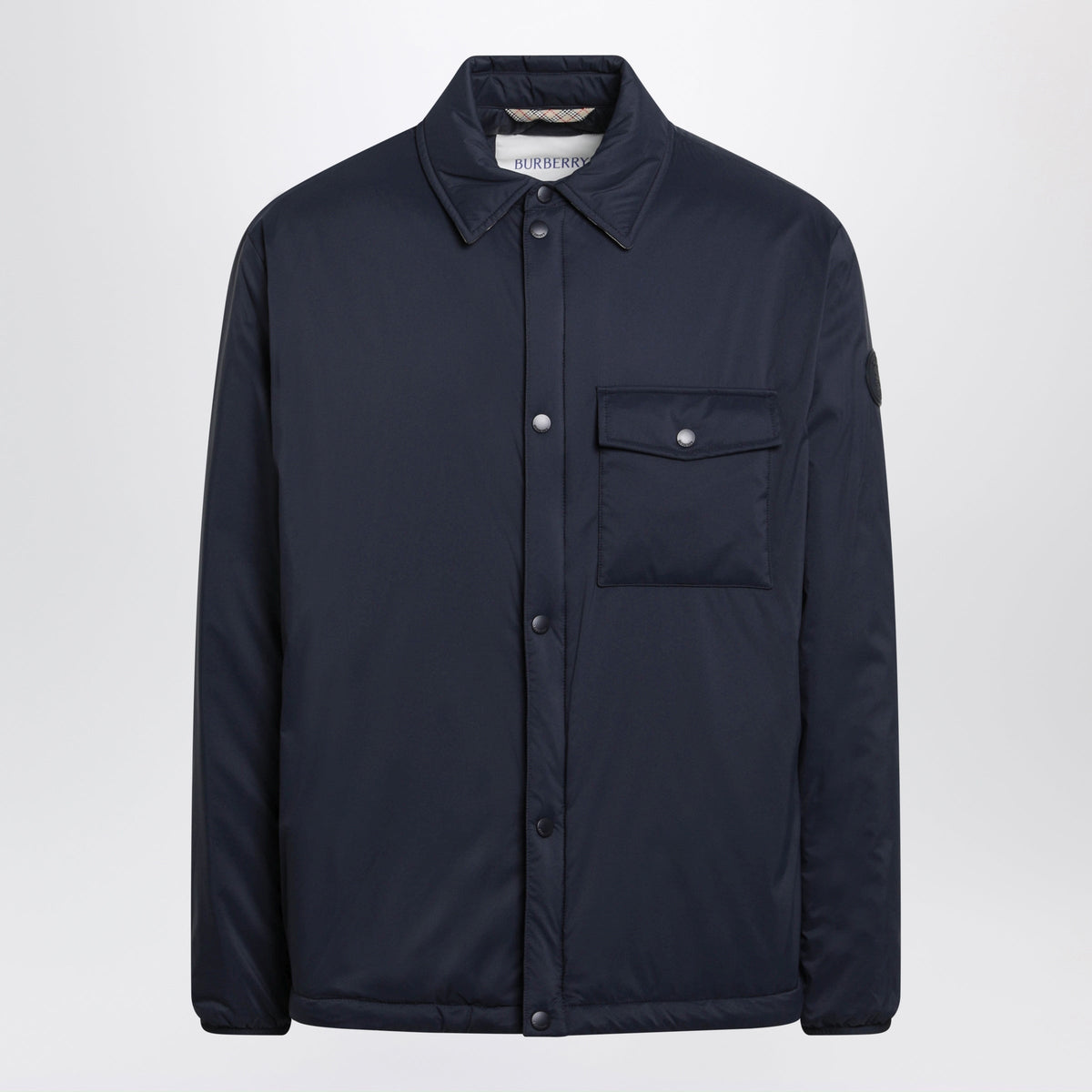 Burberry Navy Blue Dalewood Shirt Jacket In Nylon Men BURBERRY