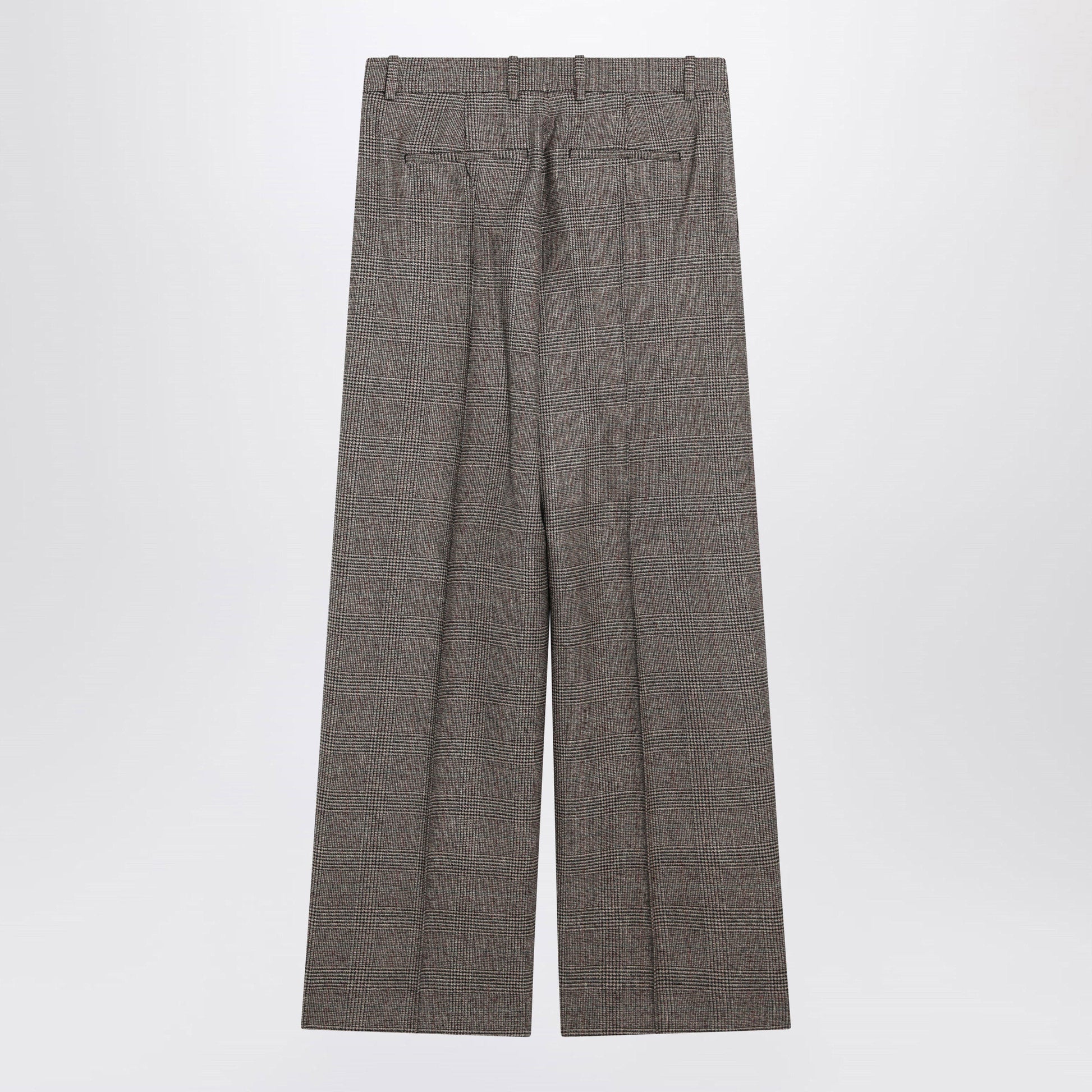 Burberry Prince Of Wales Wool-Blend Trousers Women BURBERRY