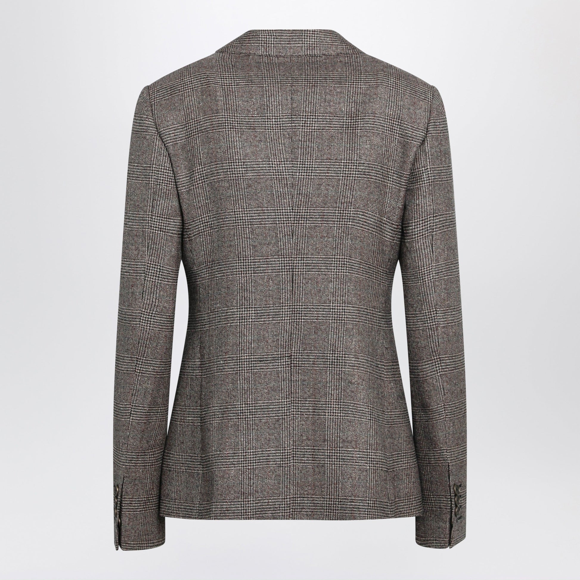 Burberry Prince Of Wales Wool-Blend Single-Breasted Jacket Women BURBERRY