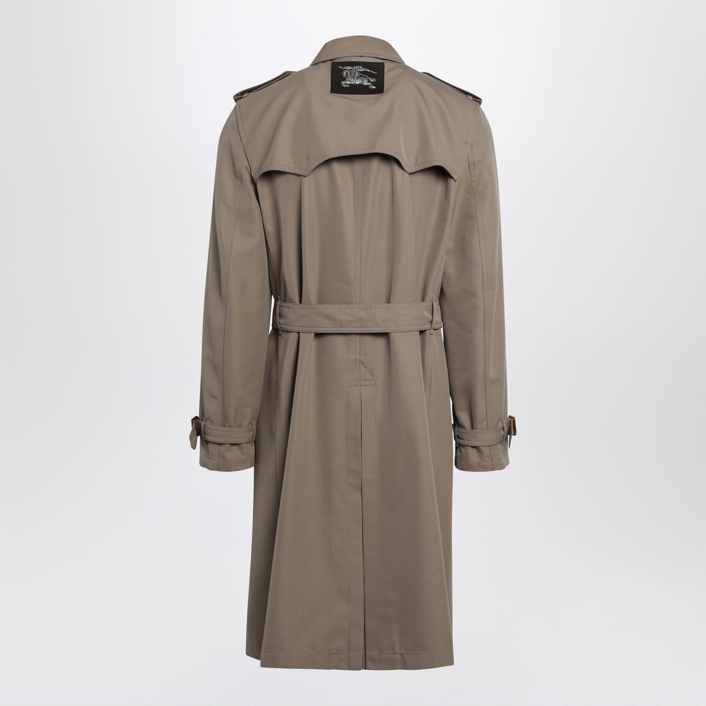 Burberry Short Foxfield Trench Coat In Cotton And Silk Men BURBERRY