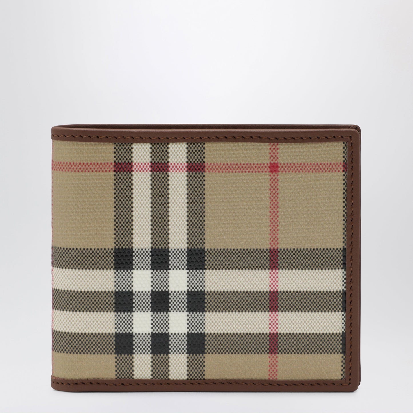 Burberry Beige Check Bifold Wallet Men BURBERRY