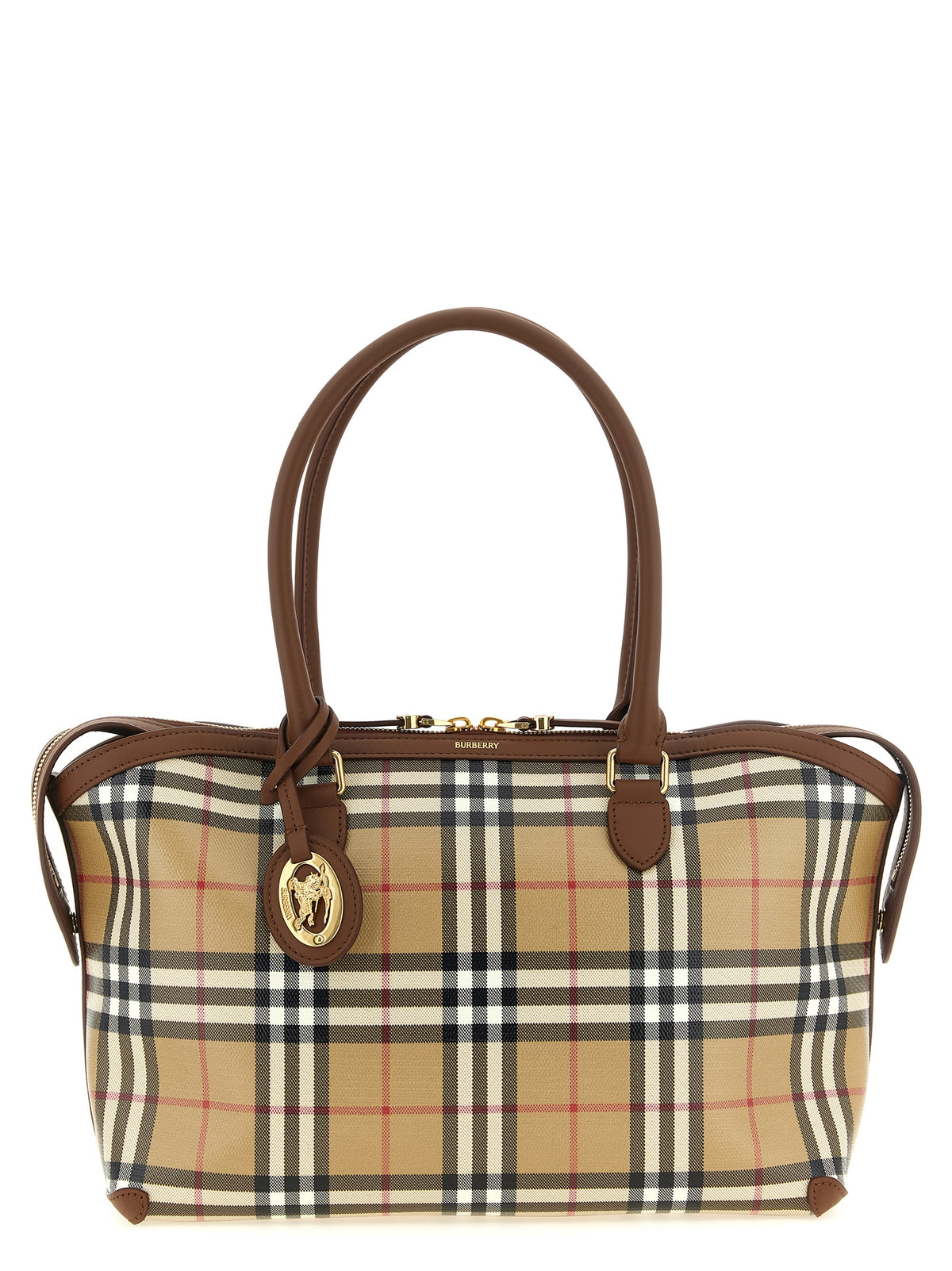 Burberry Women Small Check Shopping Bag BURBERRY
