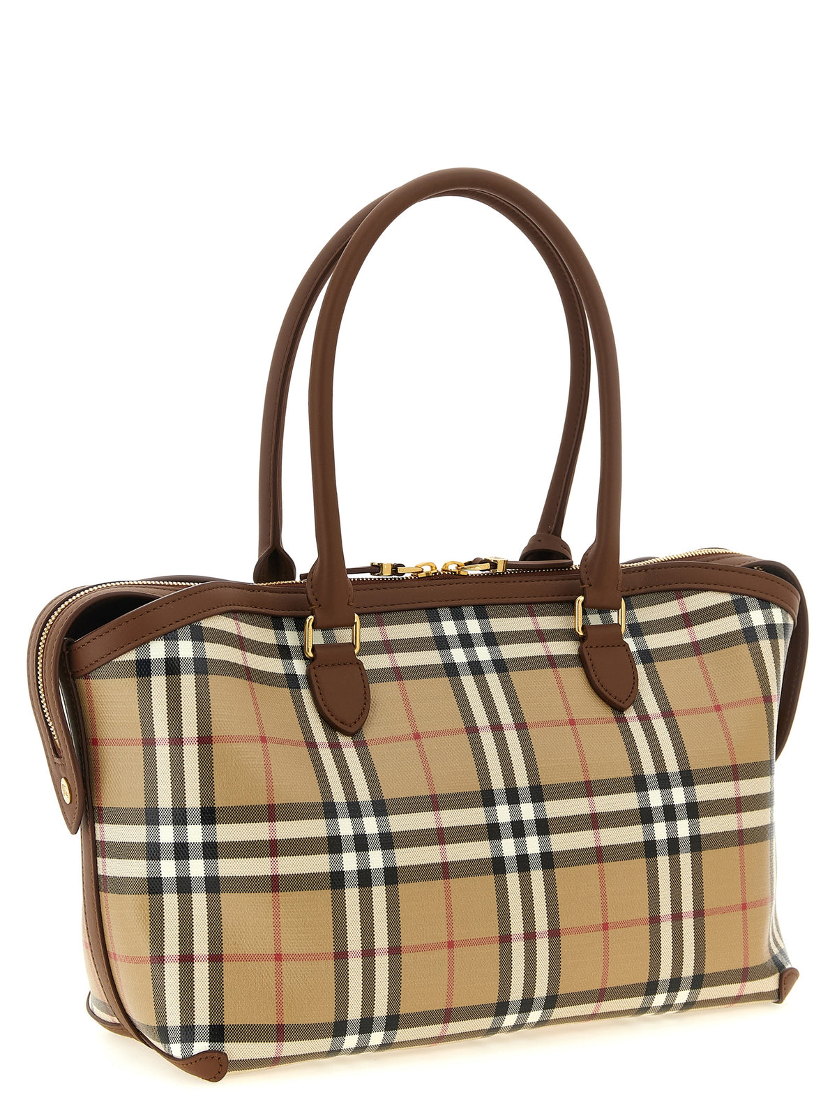 Burberry Women Small Check Shopping Bag BURBERRY