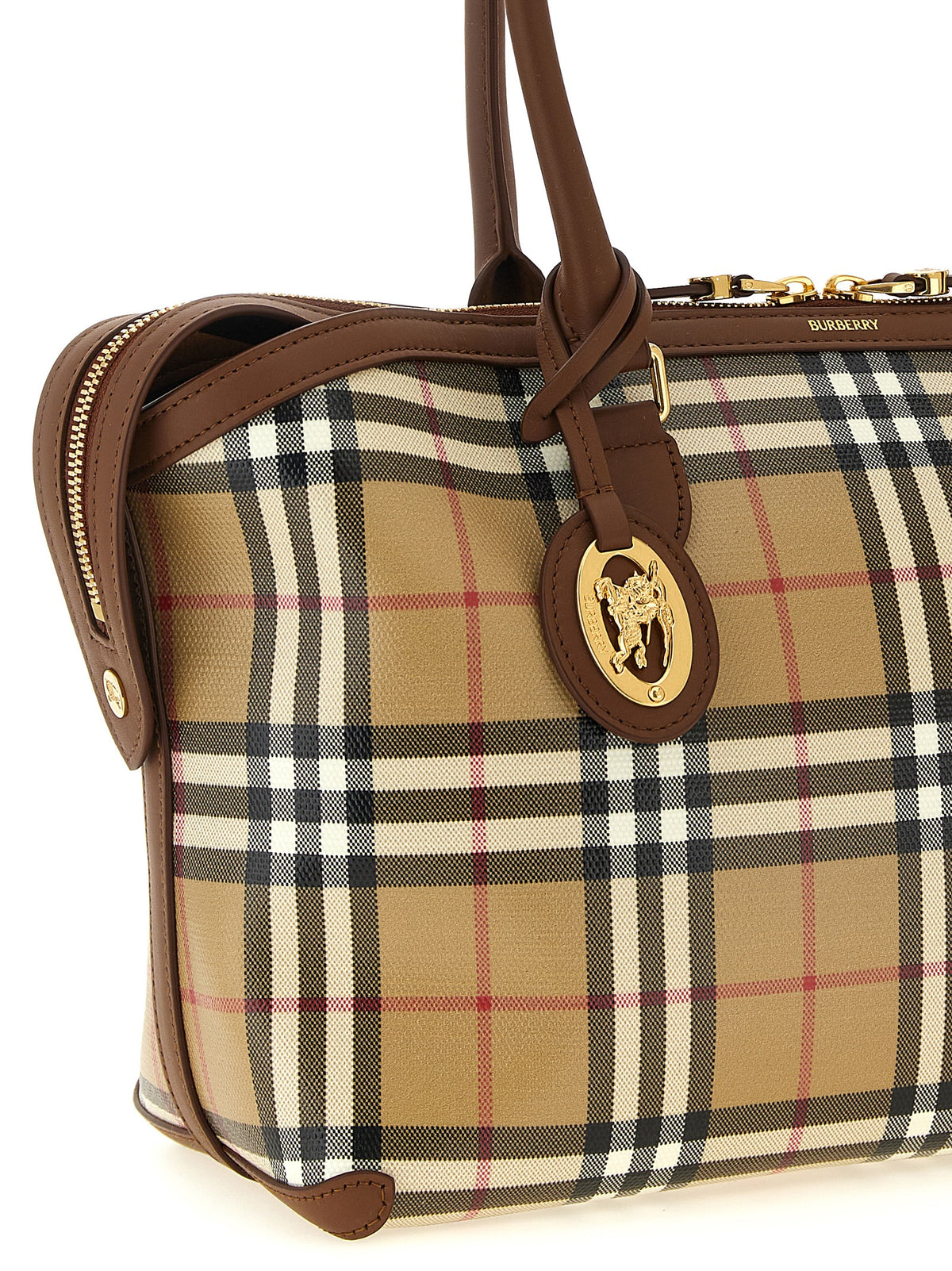 Burberry Women Small Check Shopping Bag BURBERRY