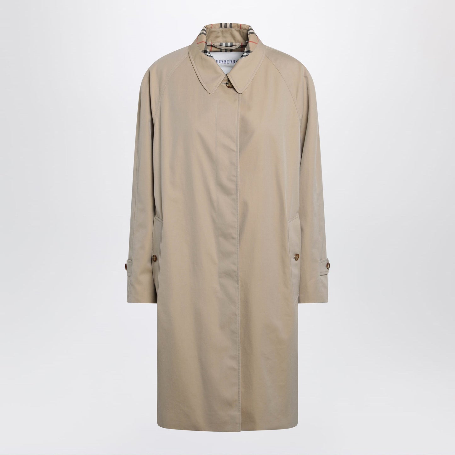 Burberry Honey Beige Cotton Coat Women BURBERRY