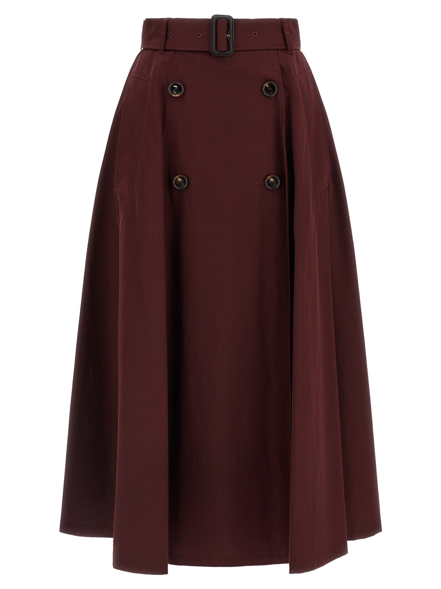Burberry Women Gabardine Trench Coat Skirt BURBERRY