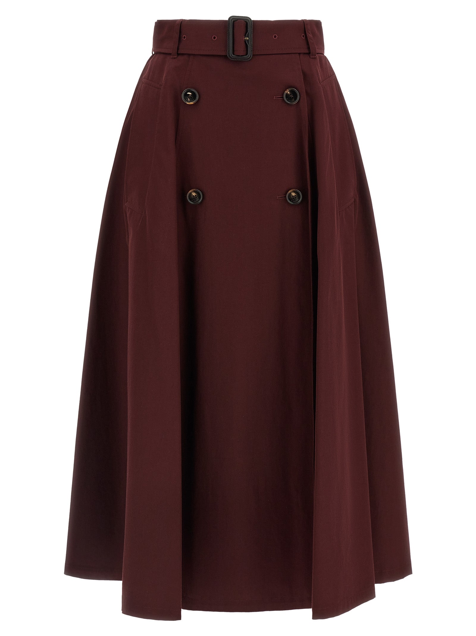 Burberry Women Gabardine Trench Coat Skirt BURBERRY