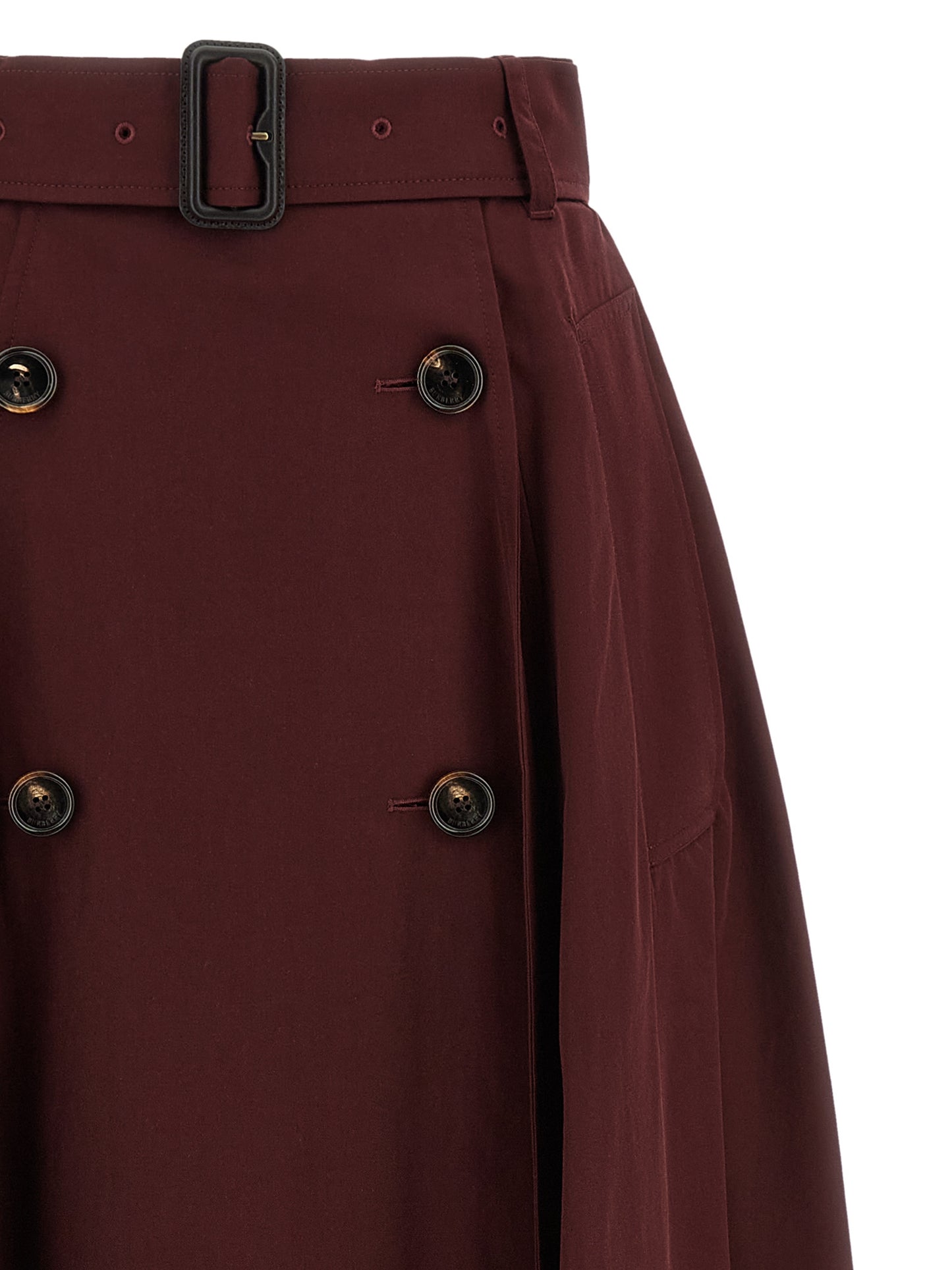 Burberry Women Gabardine Trench Coat Skirt BURBERRY
