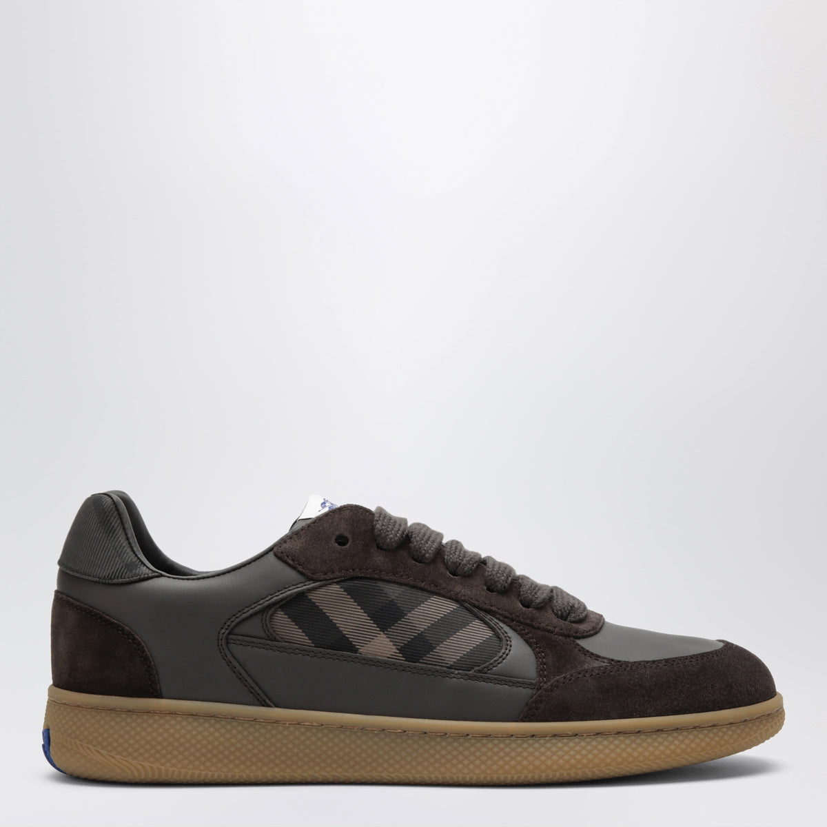 Burberry Terrace Sneakers In Brown Leather And Suede Men BURBERRY