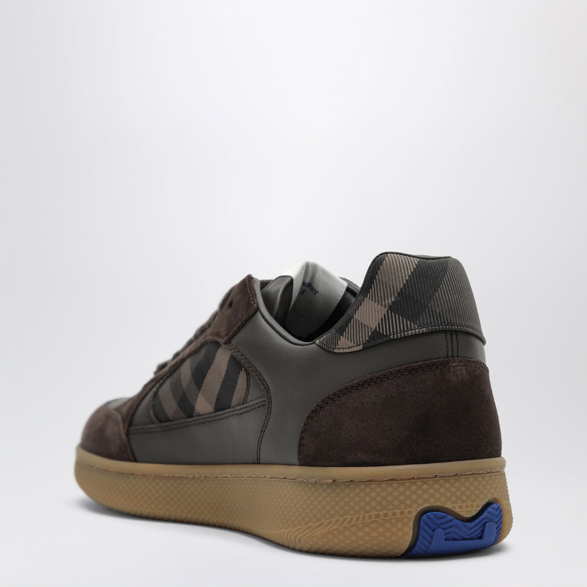 Burberry Terrace Sneakers In Brown Leather And Suede Men BURBERRY