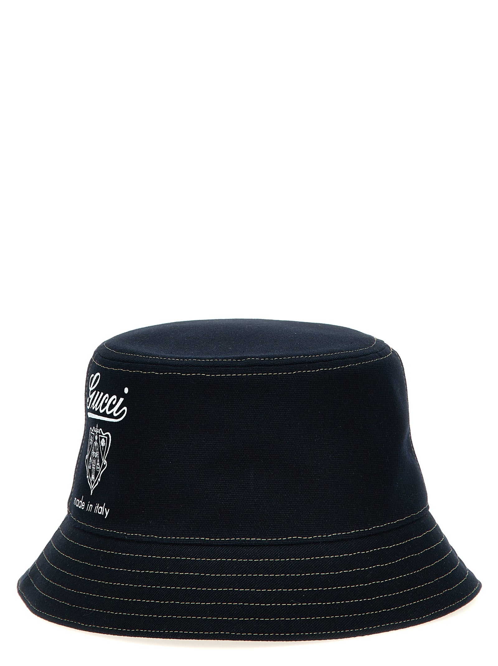 Gucci Men Gucci Coat Of Arms Bucket Hat GUCCI
