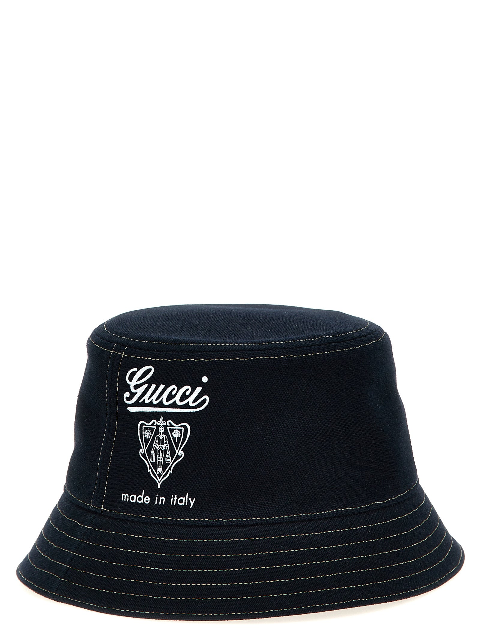 Gucci Men Gucci Coat Of Arms Bucket Hat GUCCI