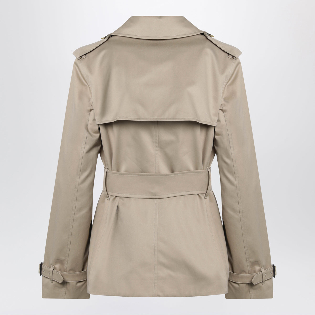 Burberry Honey Beige Cropped Trench Coat Women BURBERRY