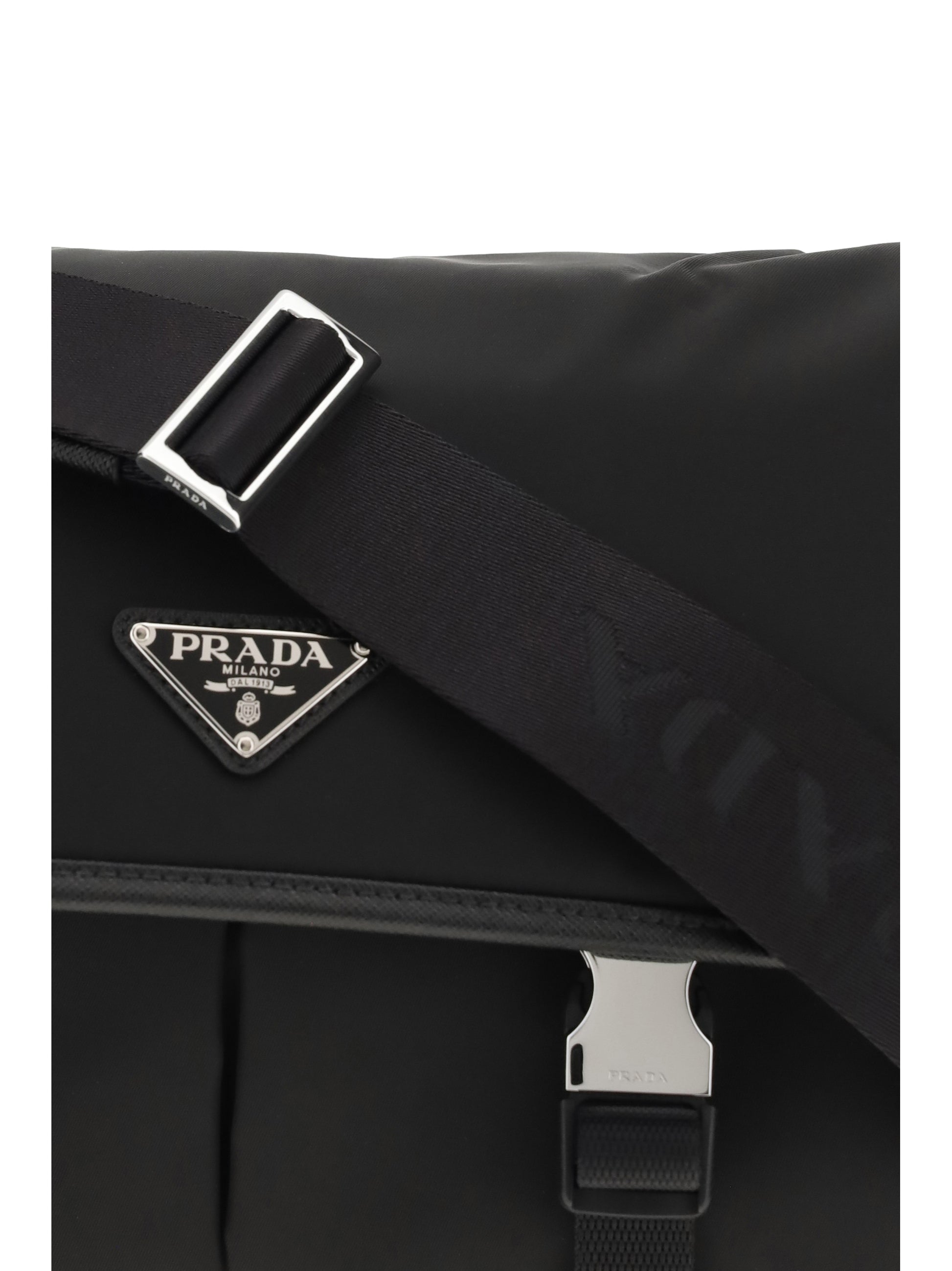 Prada Men Re-Nylon And Saffiano Shoulder Bag PRADA