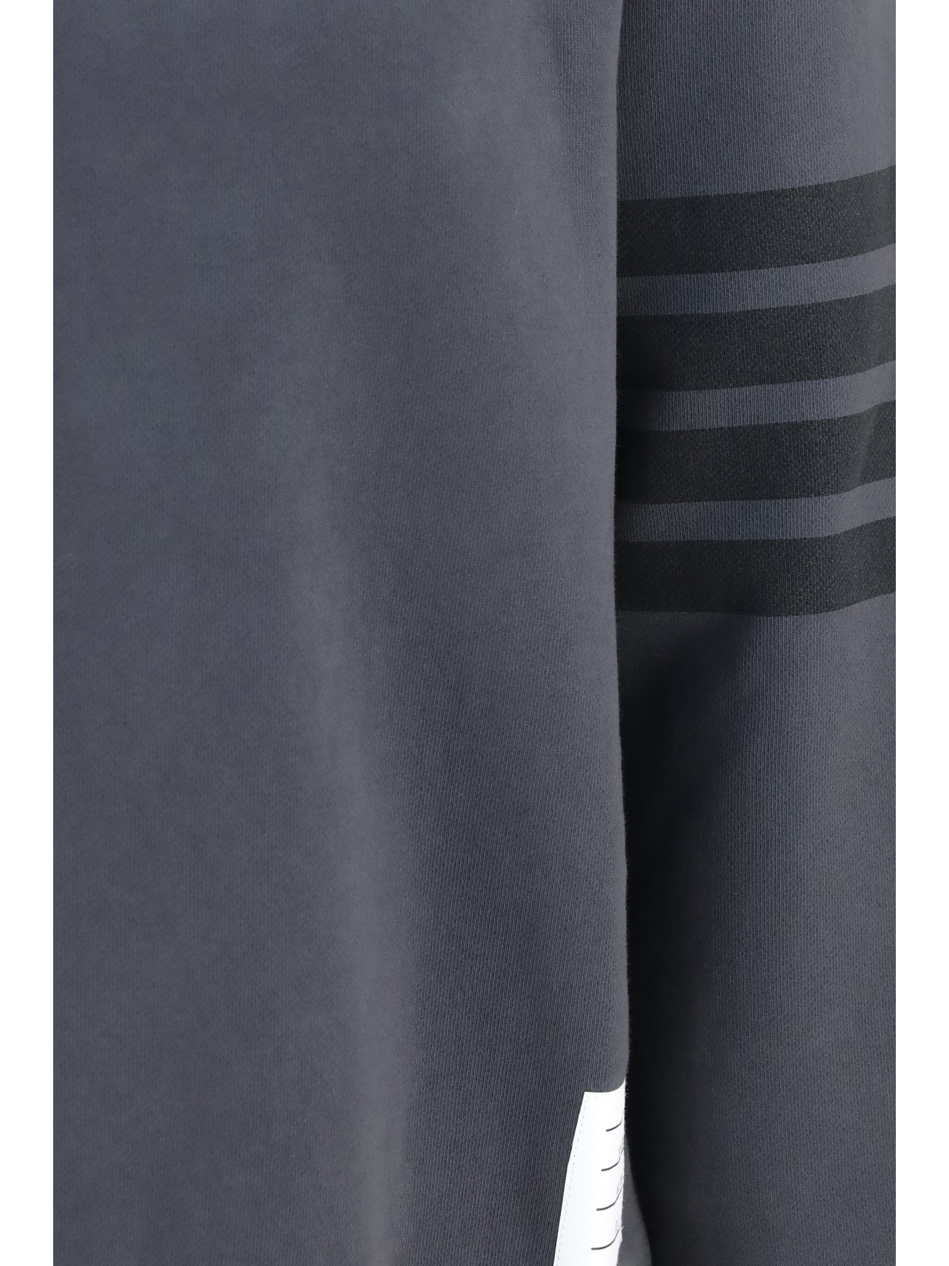 Thom Browne Men 4-Bar Cotton Crewneck Sweatshirt THOM BROWNE