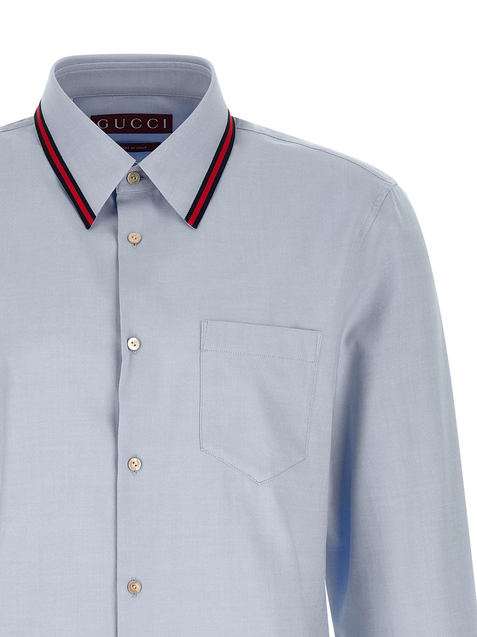 Gucci Men 'Web' Collar Shirt GUCCI