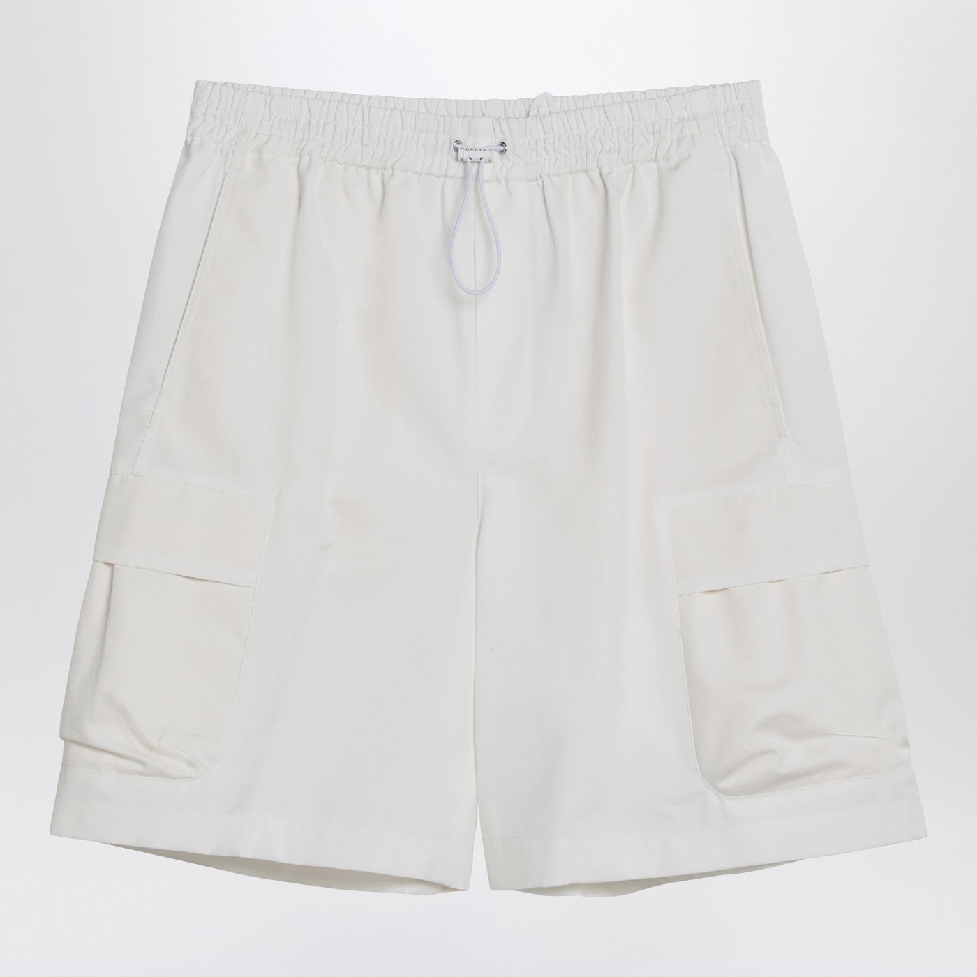 Gucci White Shorts In Cotton Poplin Men GUCCI