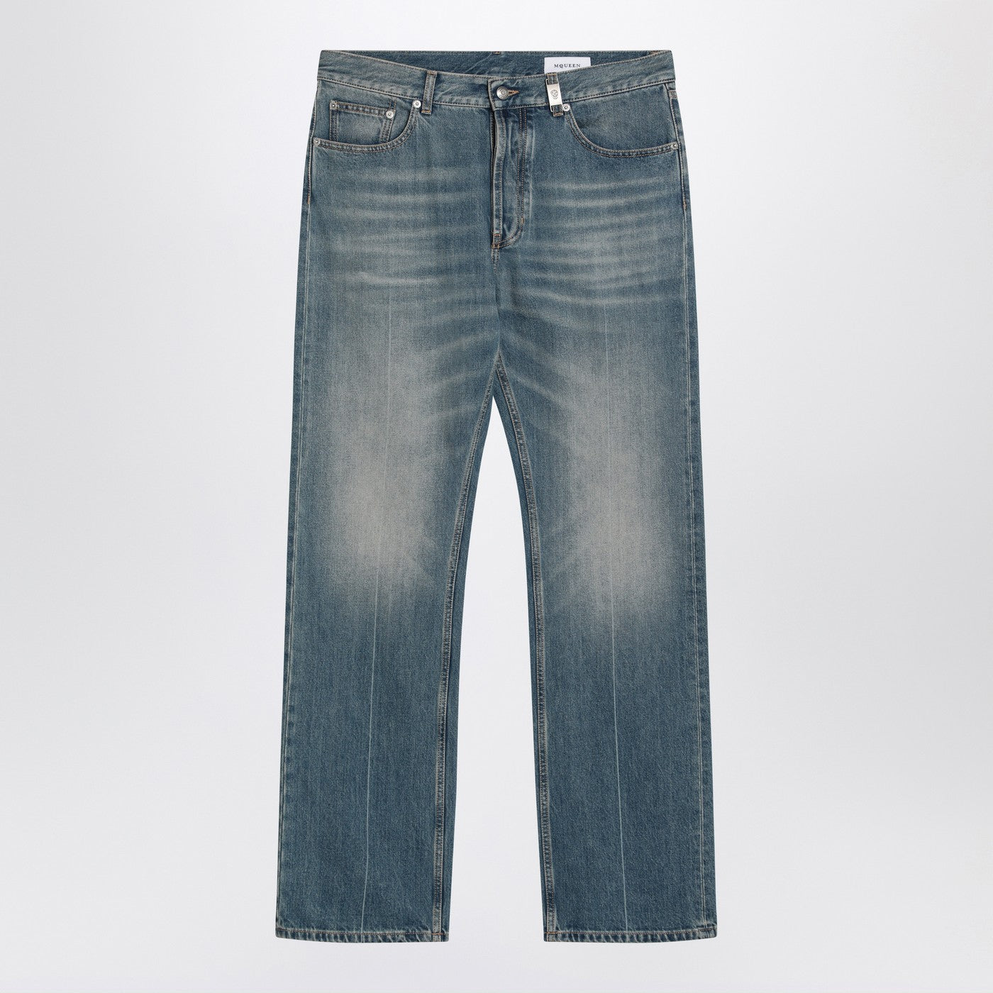 Alexander Mcqueen Faded Blue Jeans Men ALEXANDER MCQUEEN