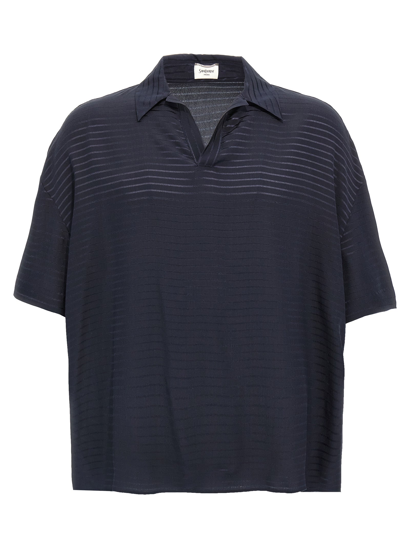 Saint Laurent Men Silk Polo Shirt SAINT LAURENT