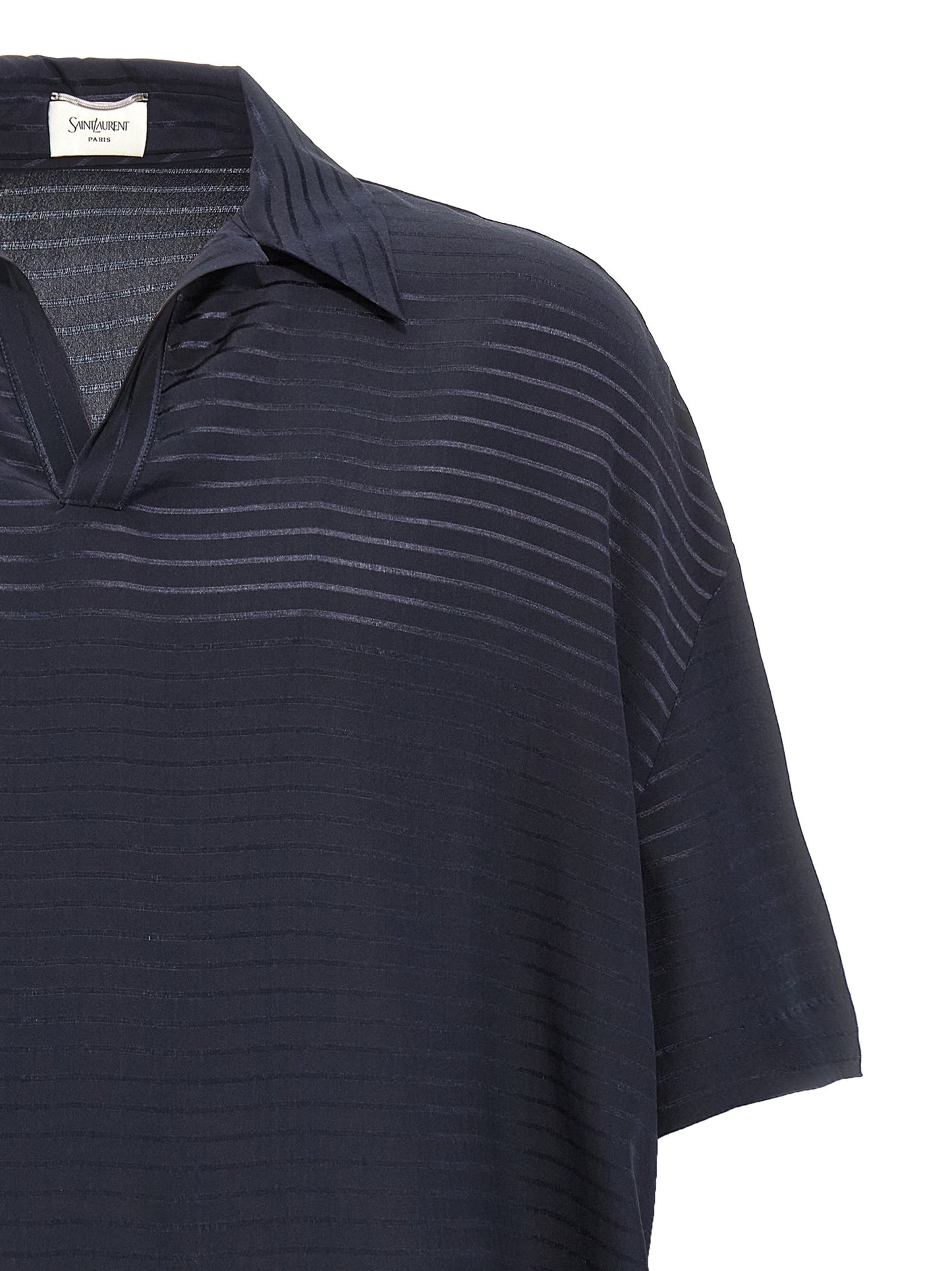 Saint Laurent Men Silk Polo Shirt SAINT LAURENT