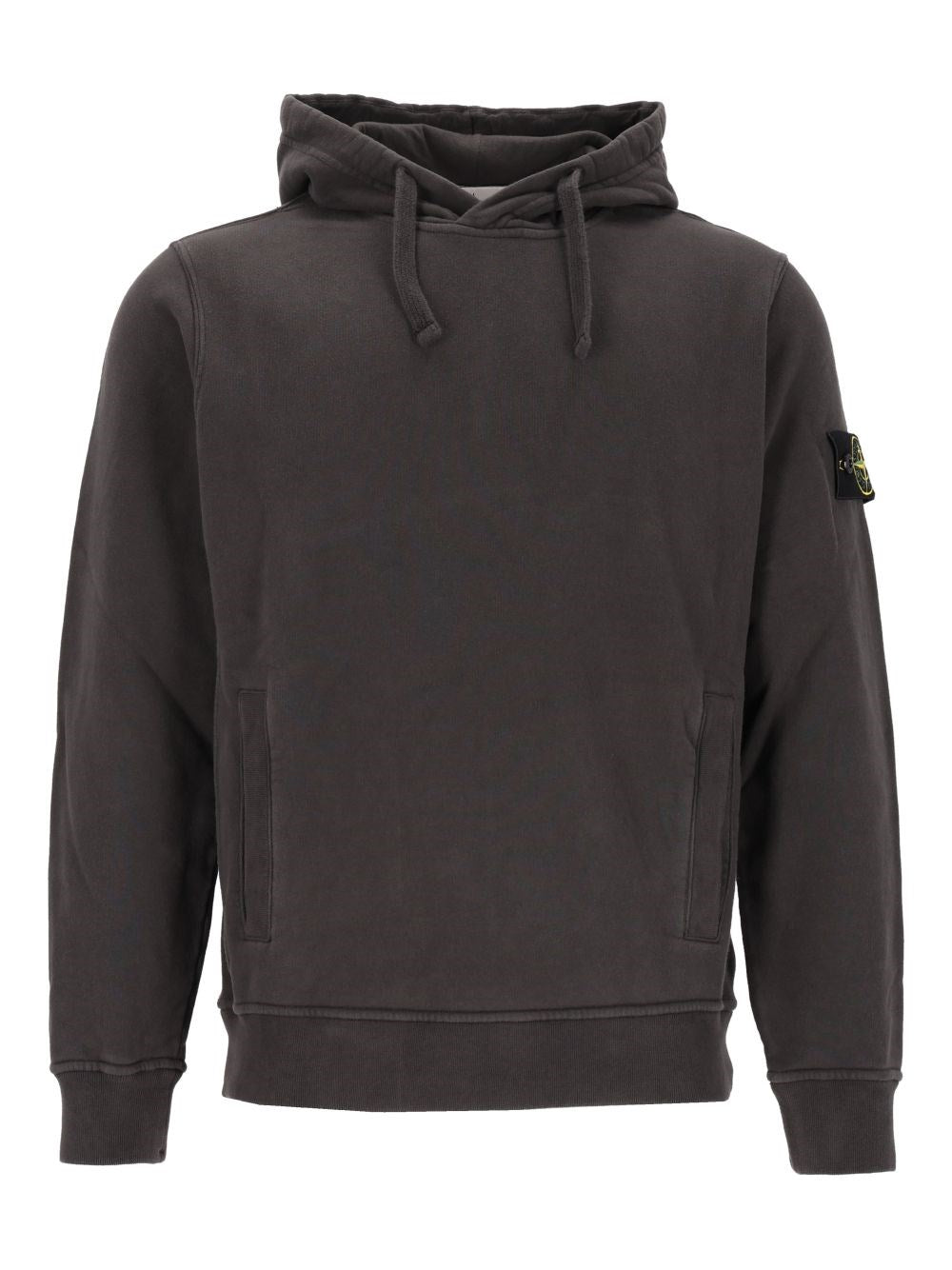Stone Island Men Brushed Organic Cotton Hoodie STONE ISLAND