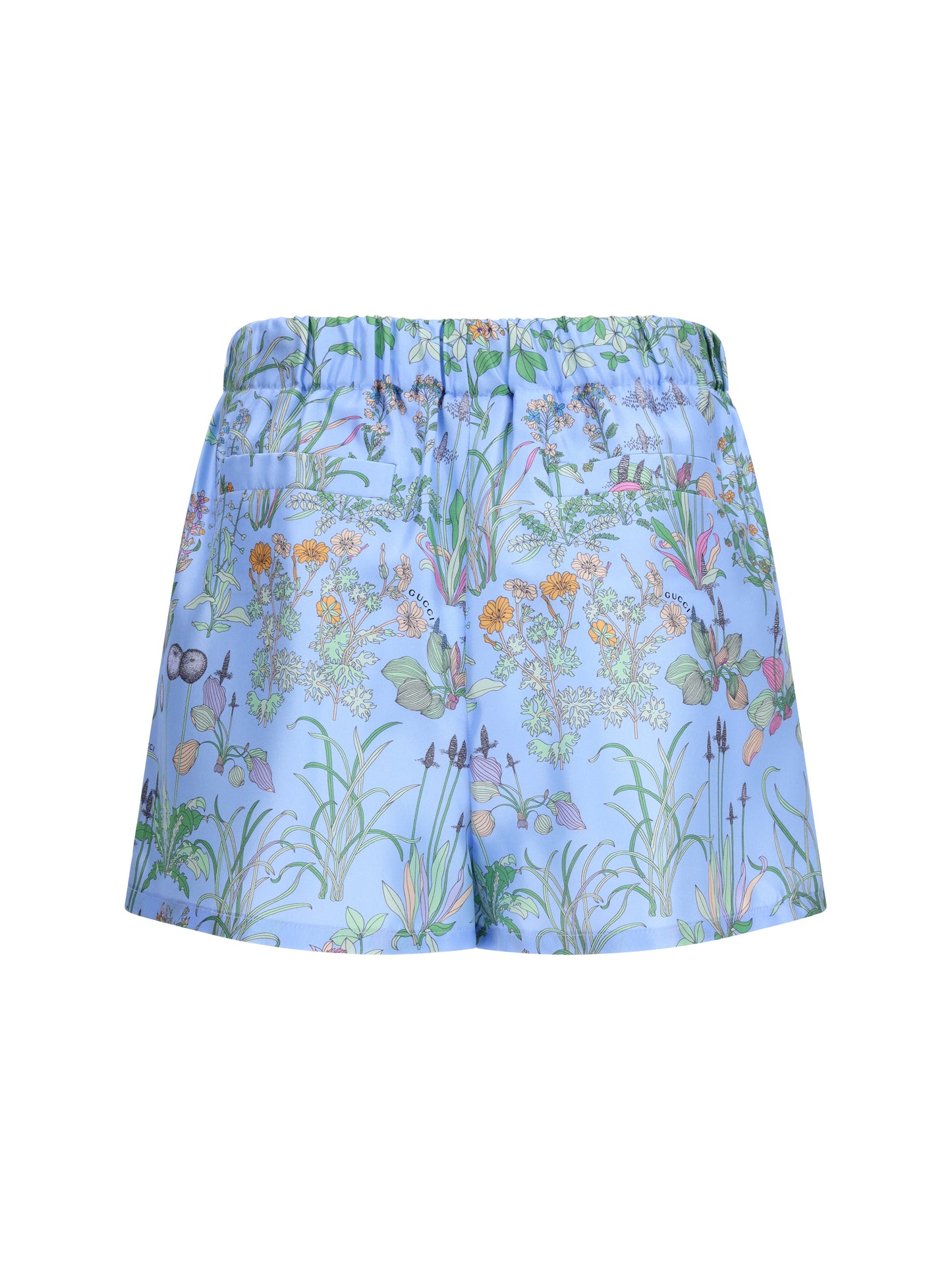 Gucci Women Printed Silk Twill Shorts GUCCI