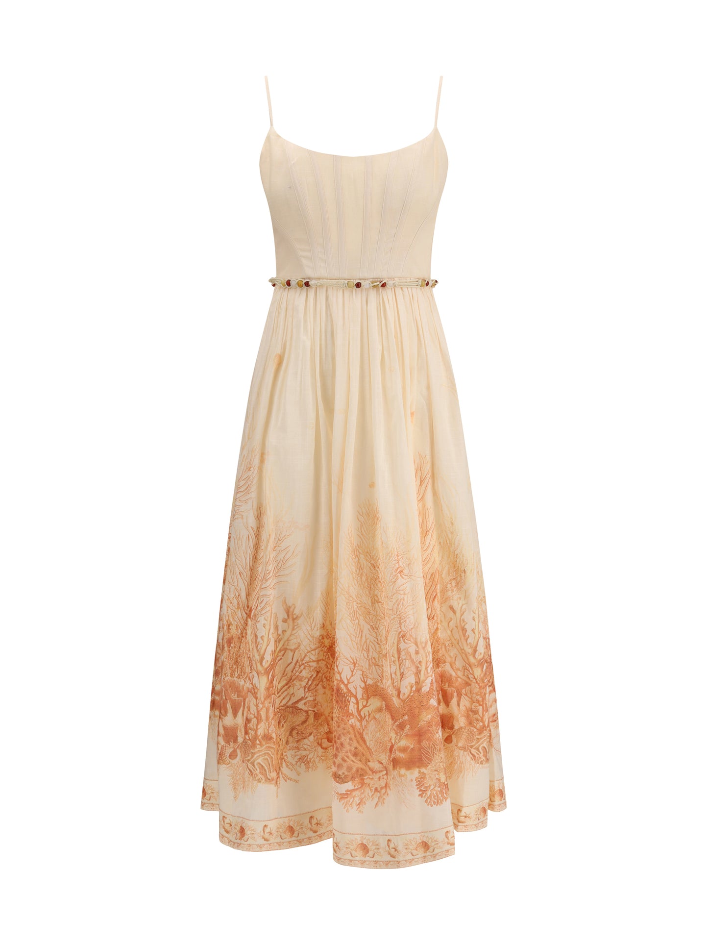 Zimmermann Women Wanderlust Corset Midi Dress ZIMMERMANN