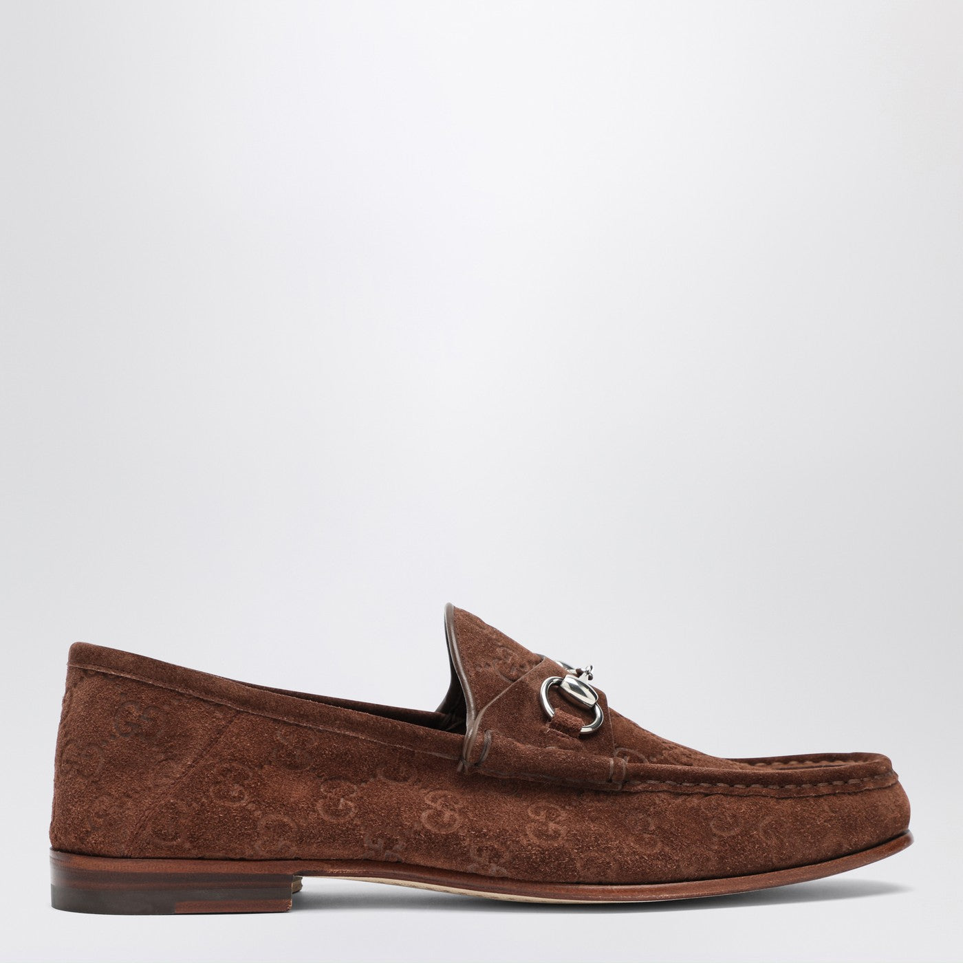 Gucci Horsebit 1953 Brown Suede Loafer Men GUCCI