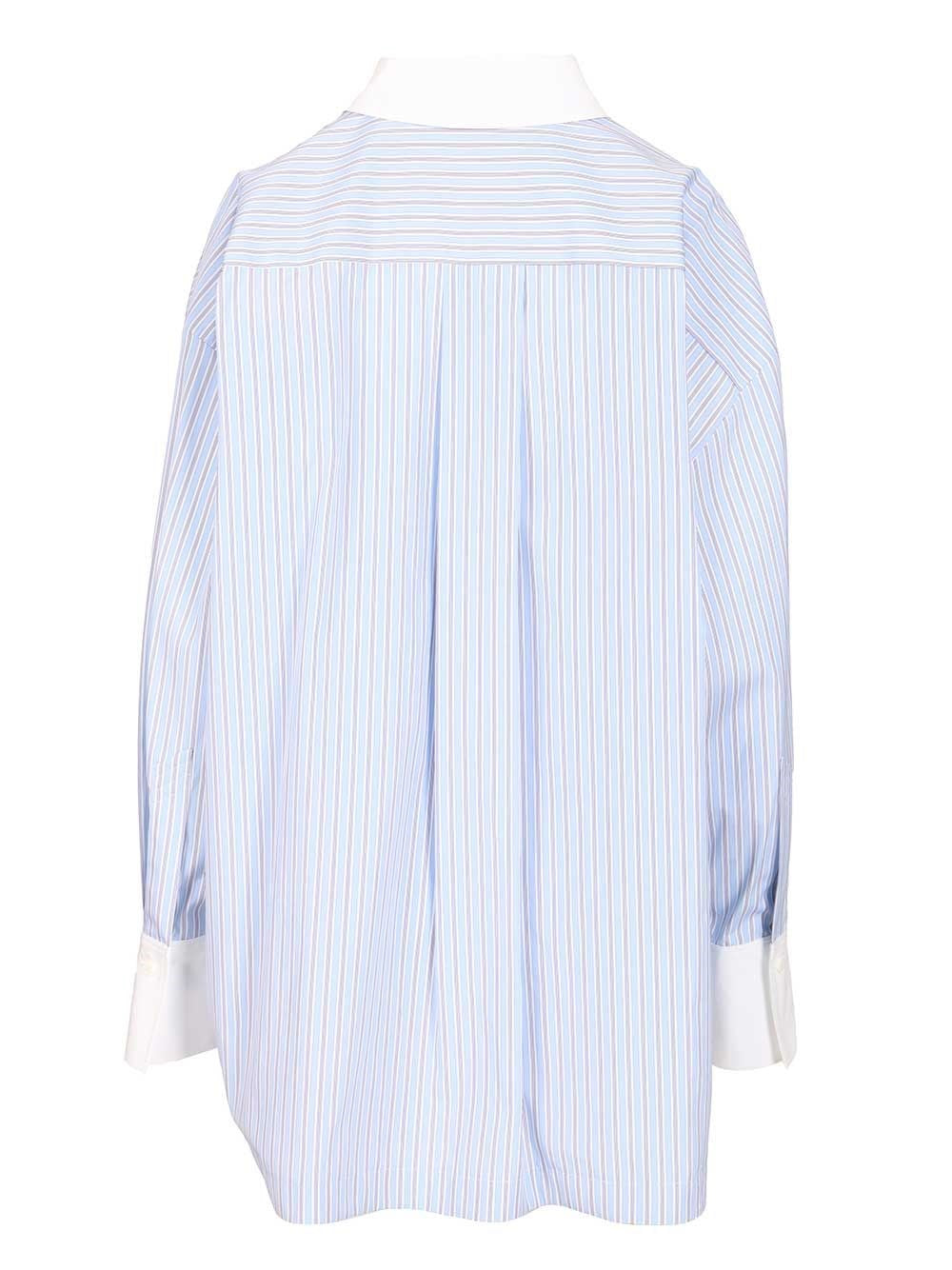 The Attico Women Striped Cotton Shirt THE ATTICO