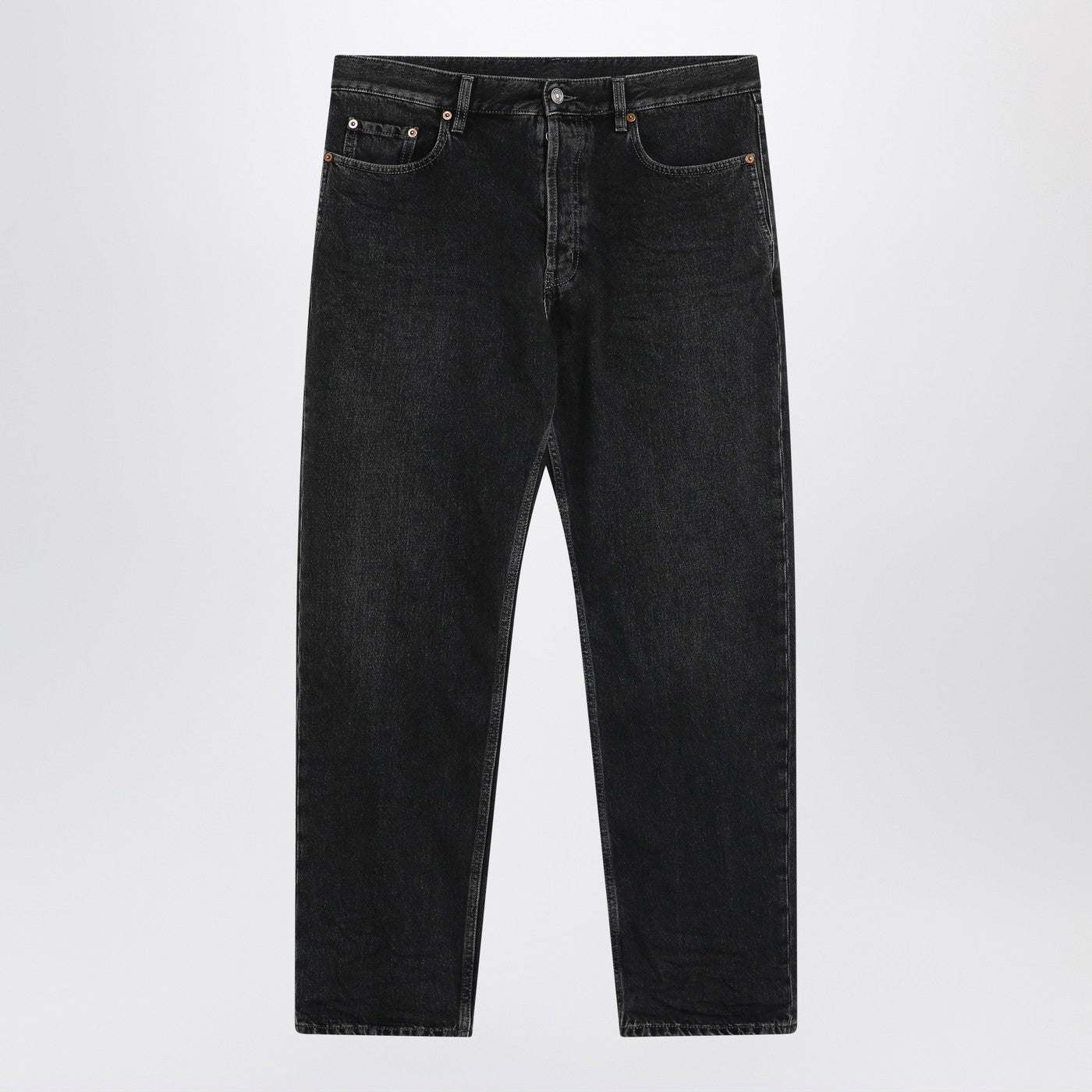 Saint Laurent Mick Jeans In Black Denim Men SAINT LAURENT