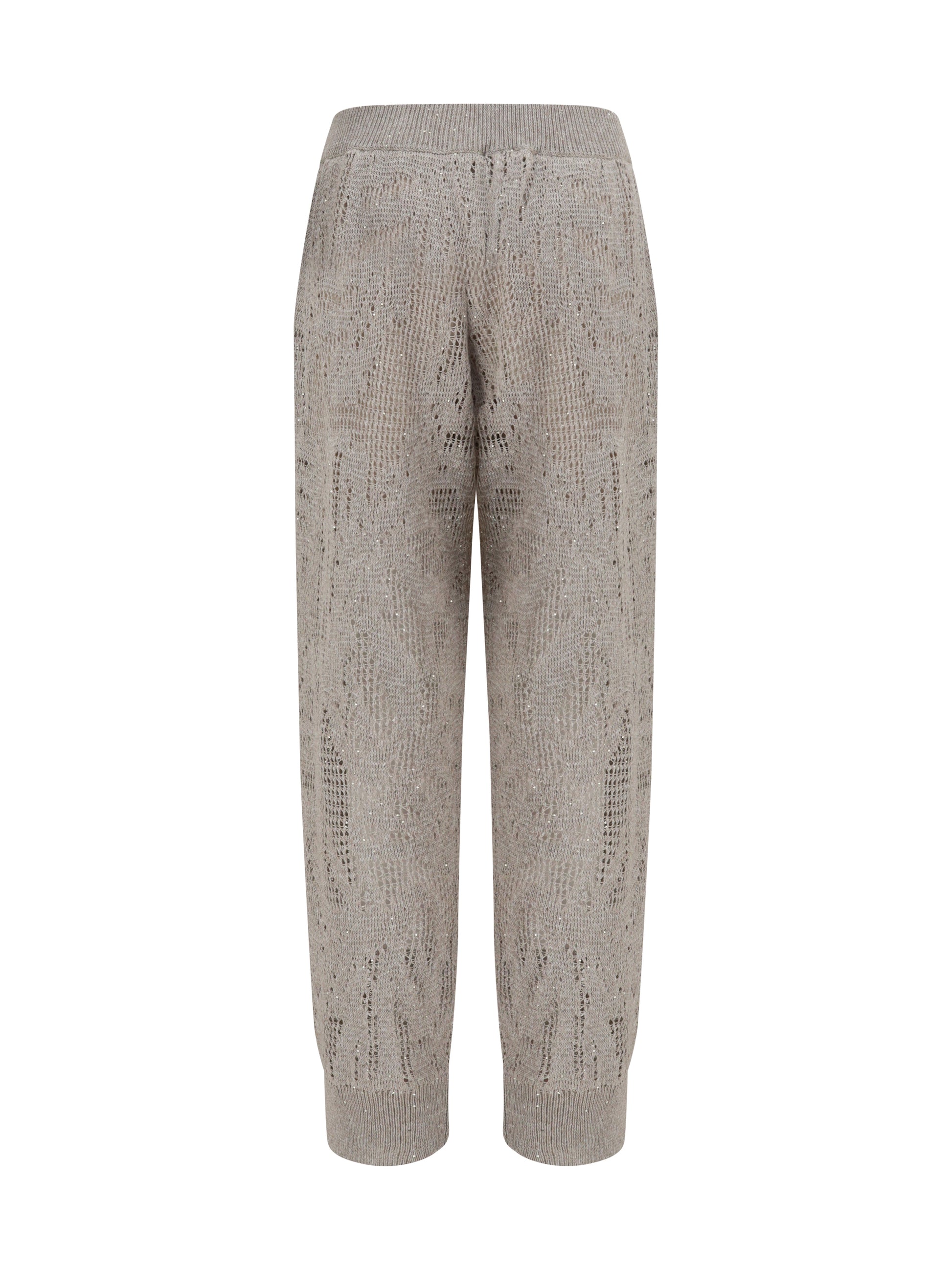 Brunello Cucinelli Women Track Dazzling Water Lillies Pants BRUNELLO CUCINELLI