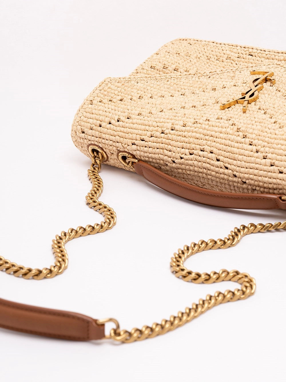 Saint Laurent Women `Loulou` Medium Raffia Bag SAINT LAURENT