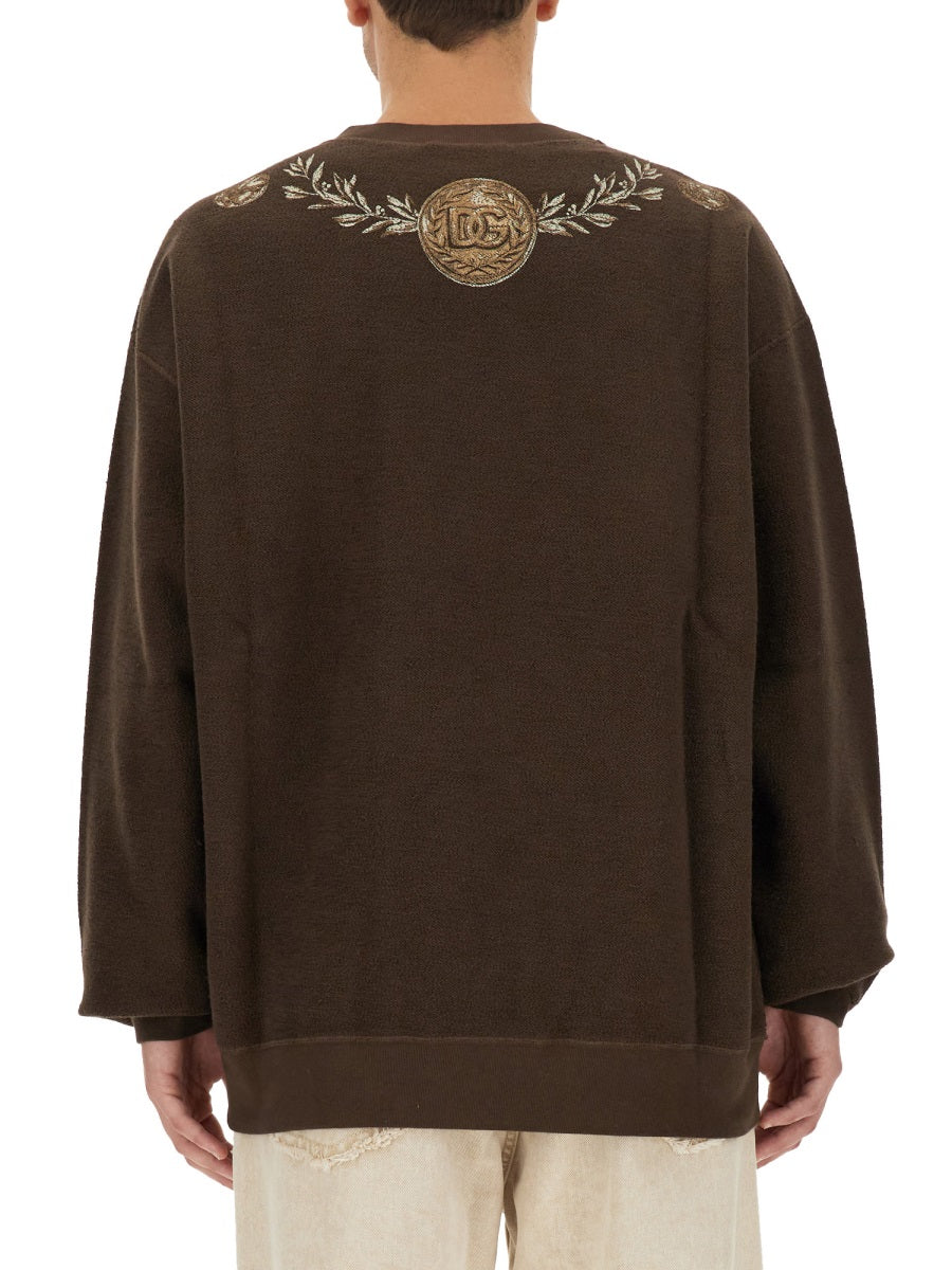 Dolce & Gabbana Men Coin Print Sweatshirt DOLCE & GABBANA