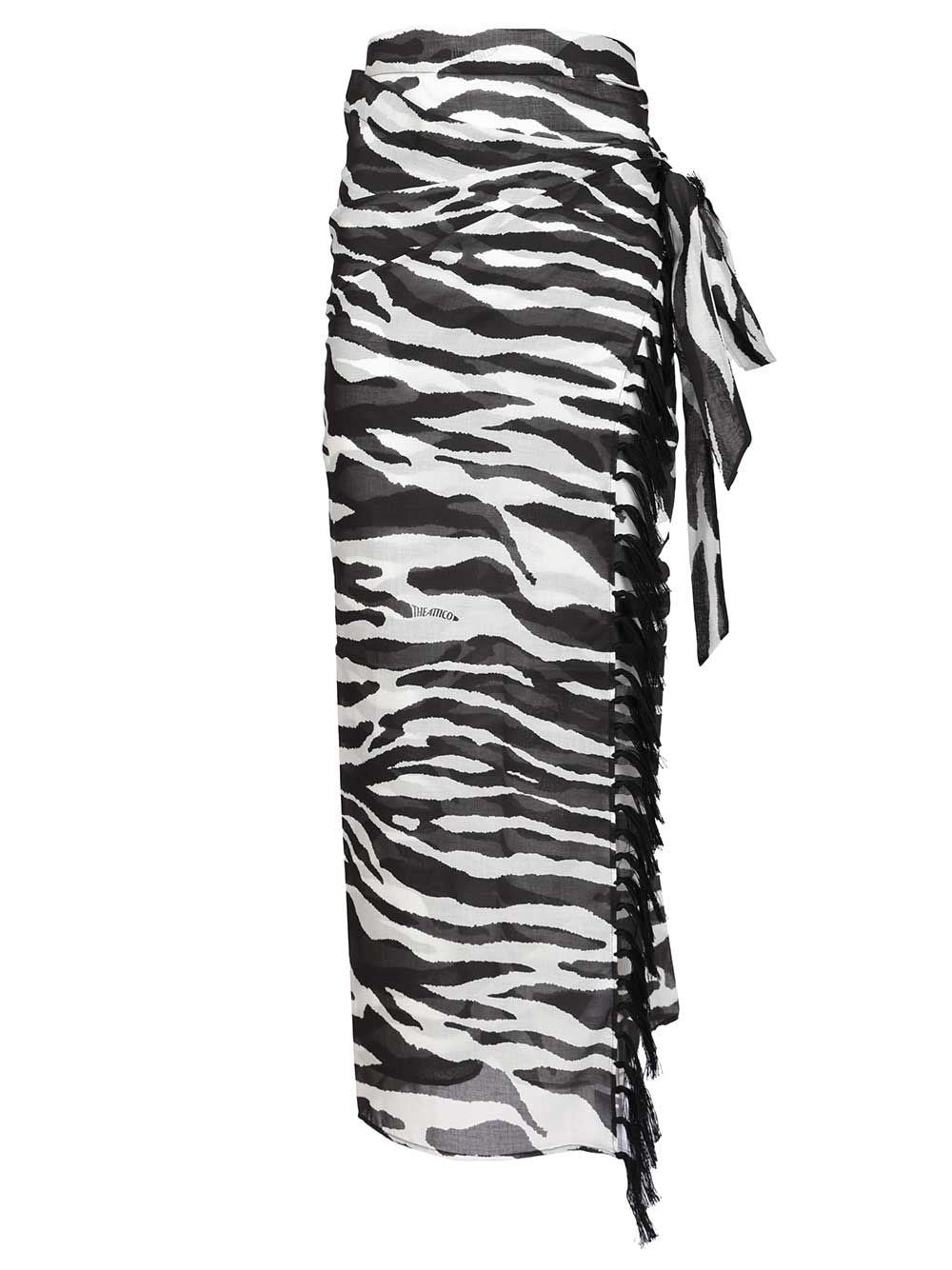 The Attico Women Animal Print Pareo THE ATTICO