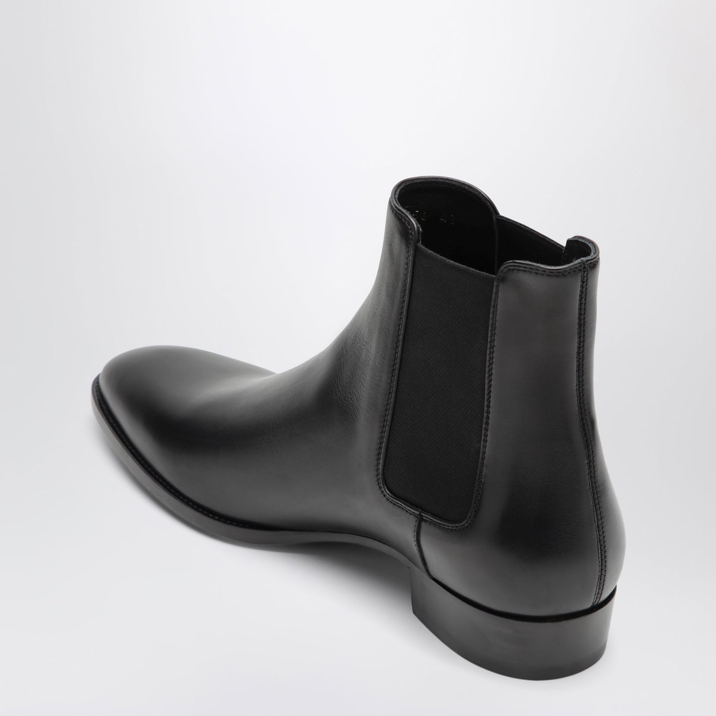 Saint Laurent Wyatt Black Leather Chelsea Boots Men SAINT LAURENT