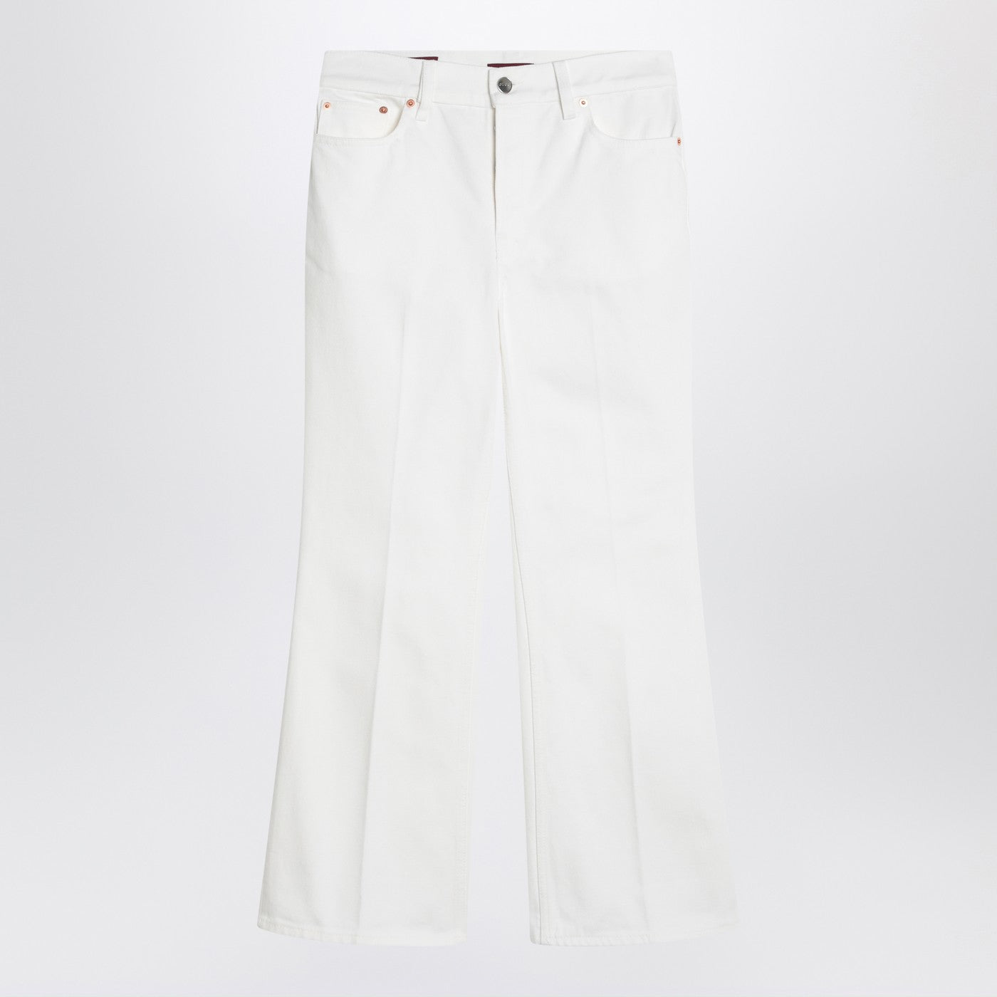 Gucci Short White Flare Trousers Women GUCCI